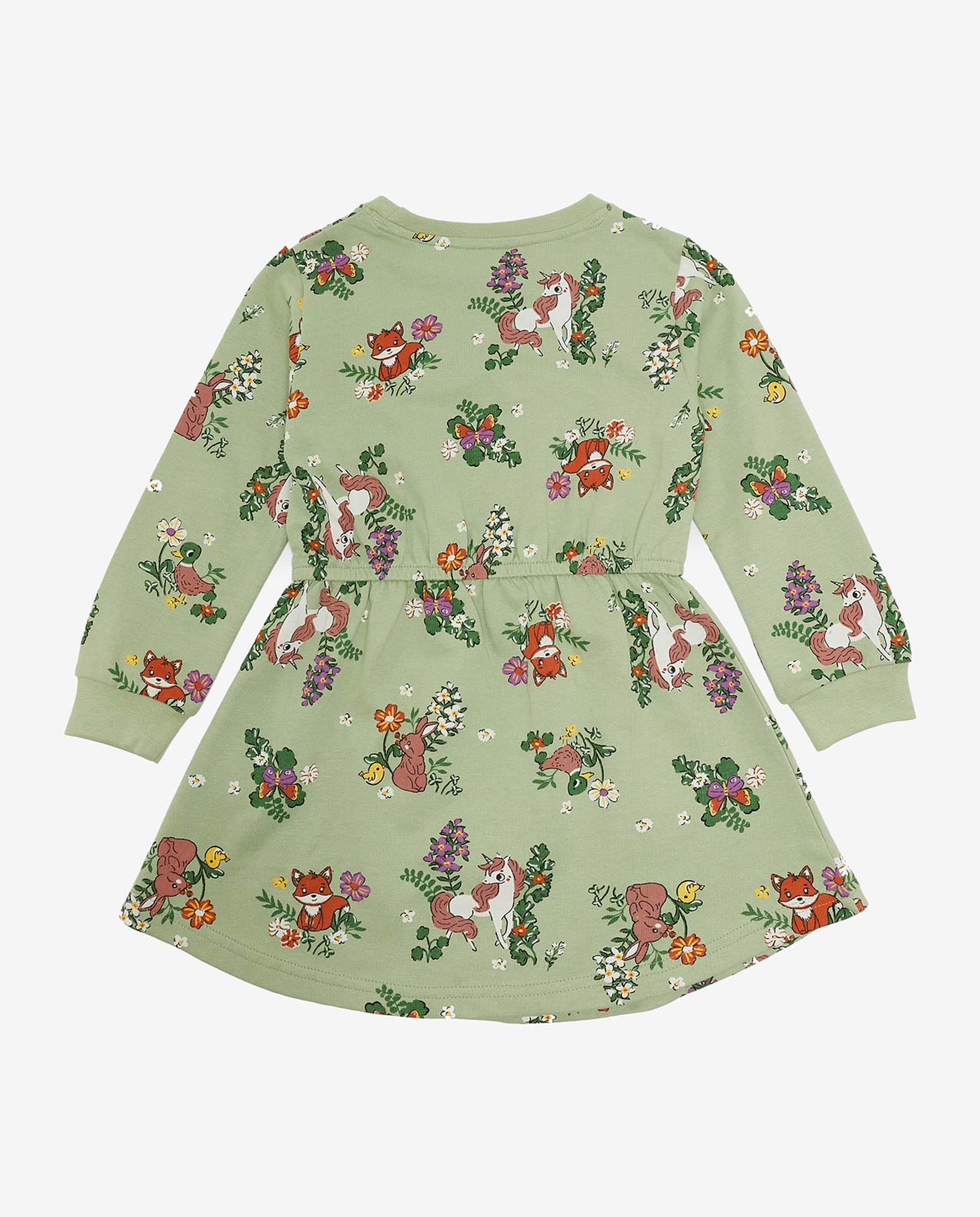 Printed Fit and Flared Dress