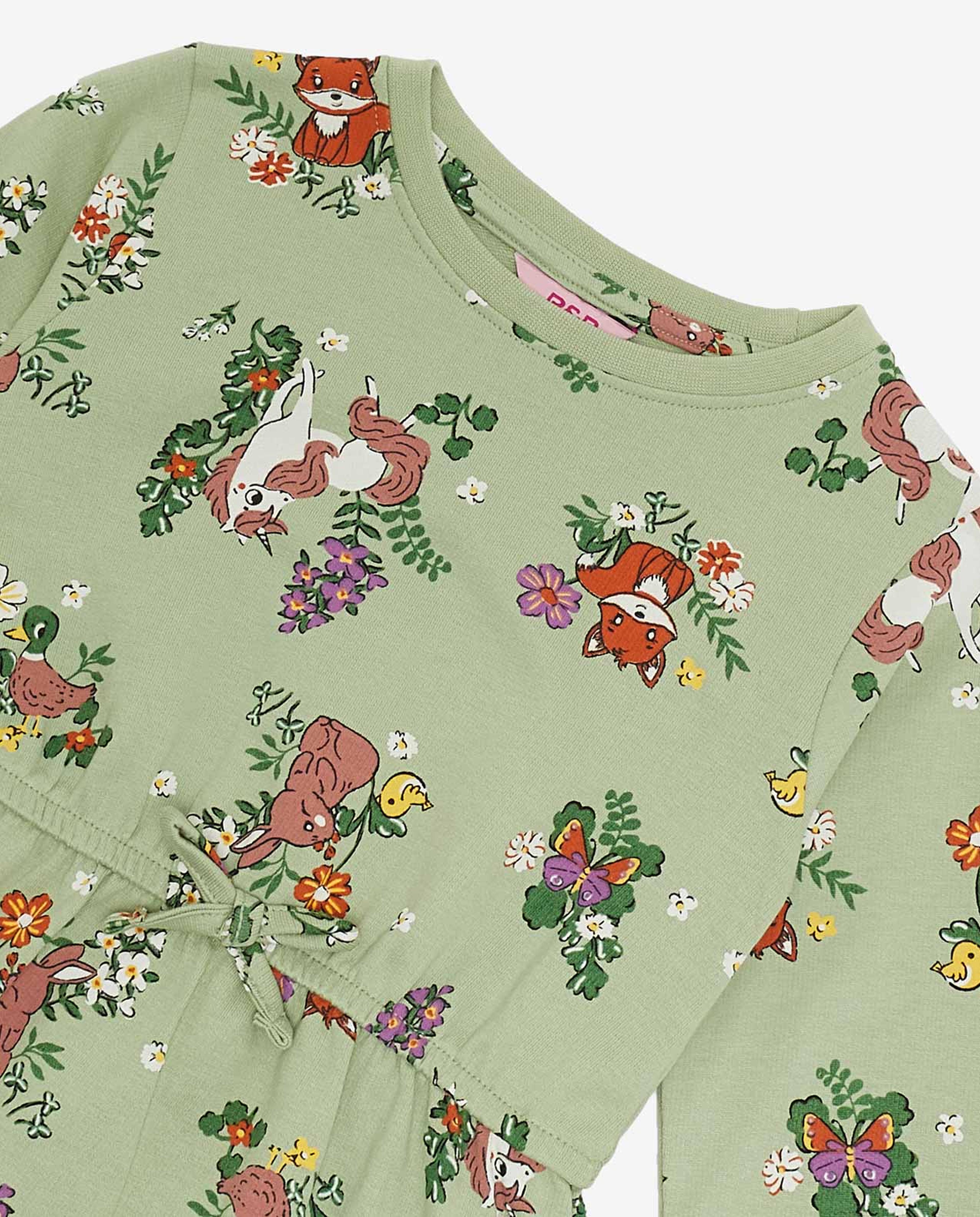 Printed Fit and Flared Dress