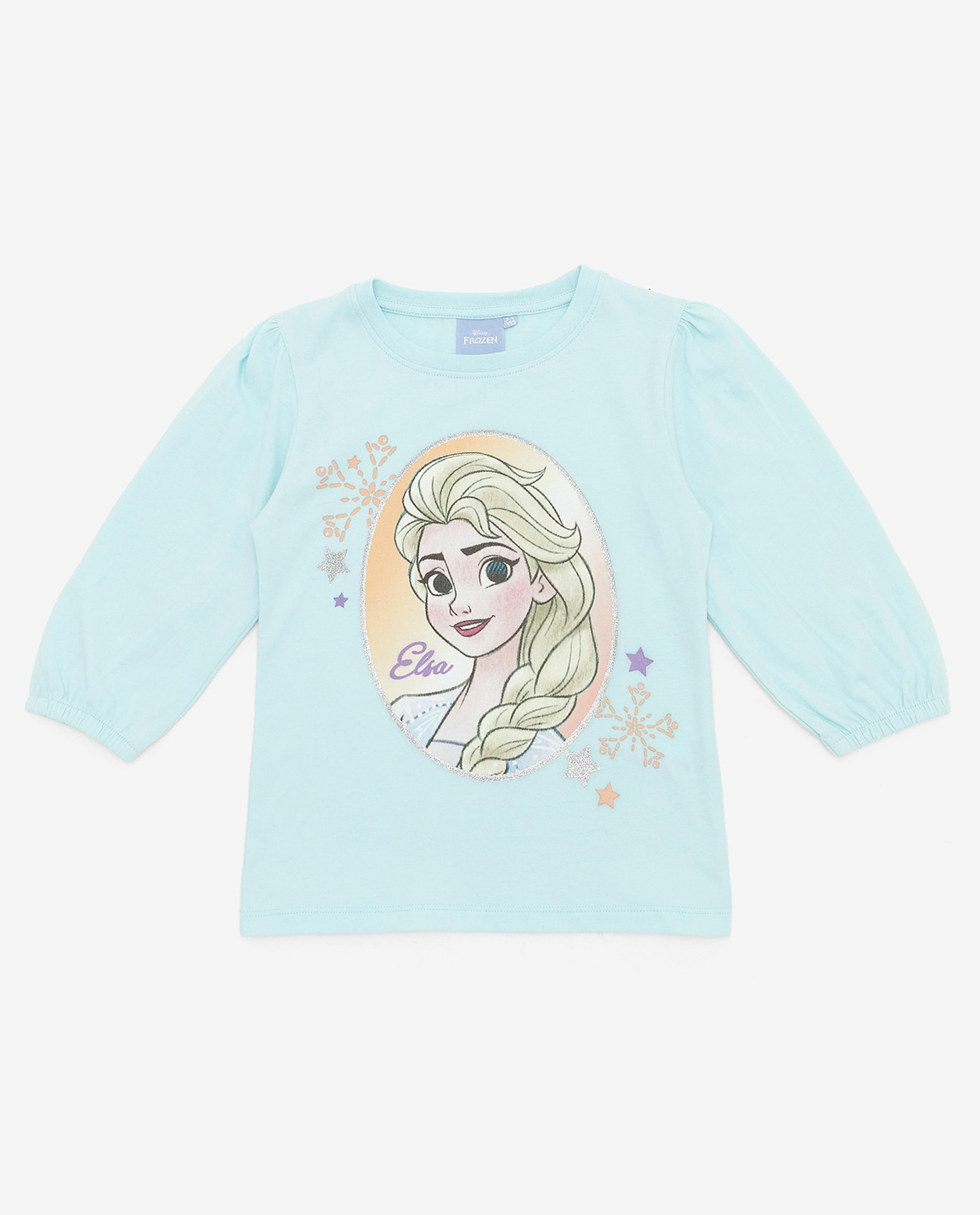 Elsa Printed Top with Elasticated Cuff Sleeves