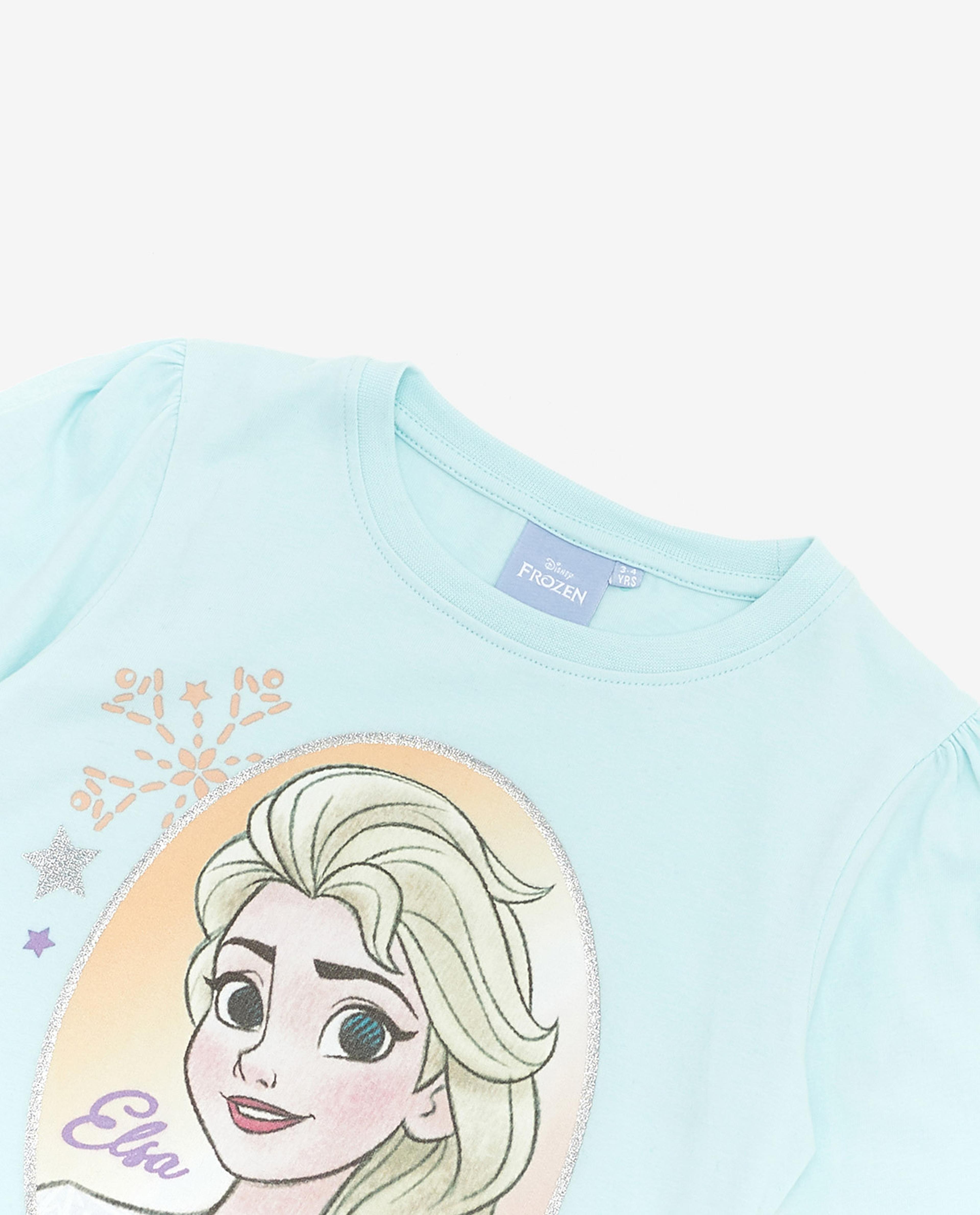 Elsa Printed Top with Elasticated Cuff Sleeves