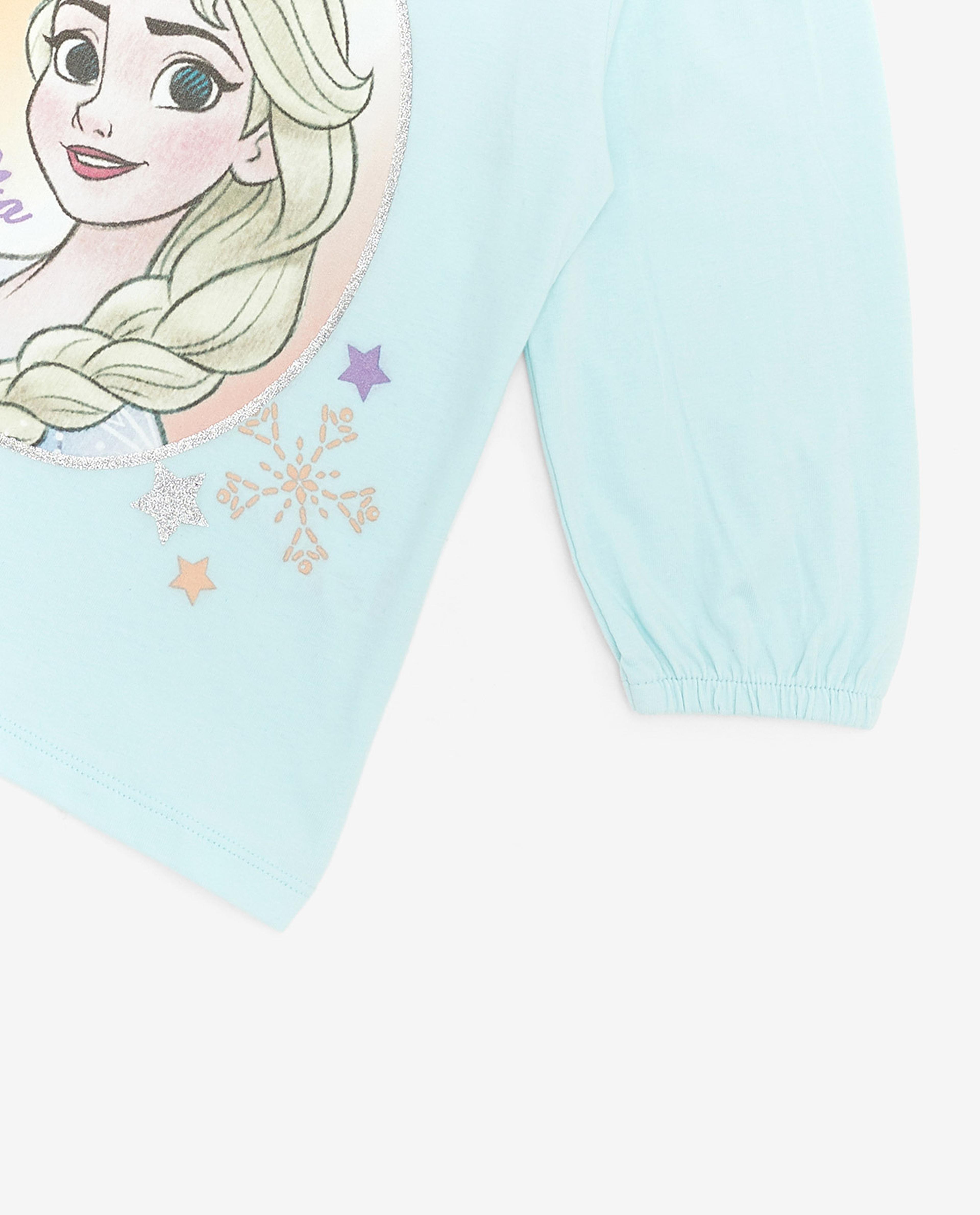 Elsa Printed Top with Elasticated Cuff Sleeves