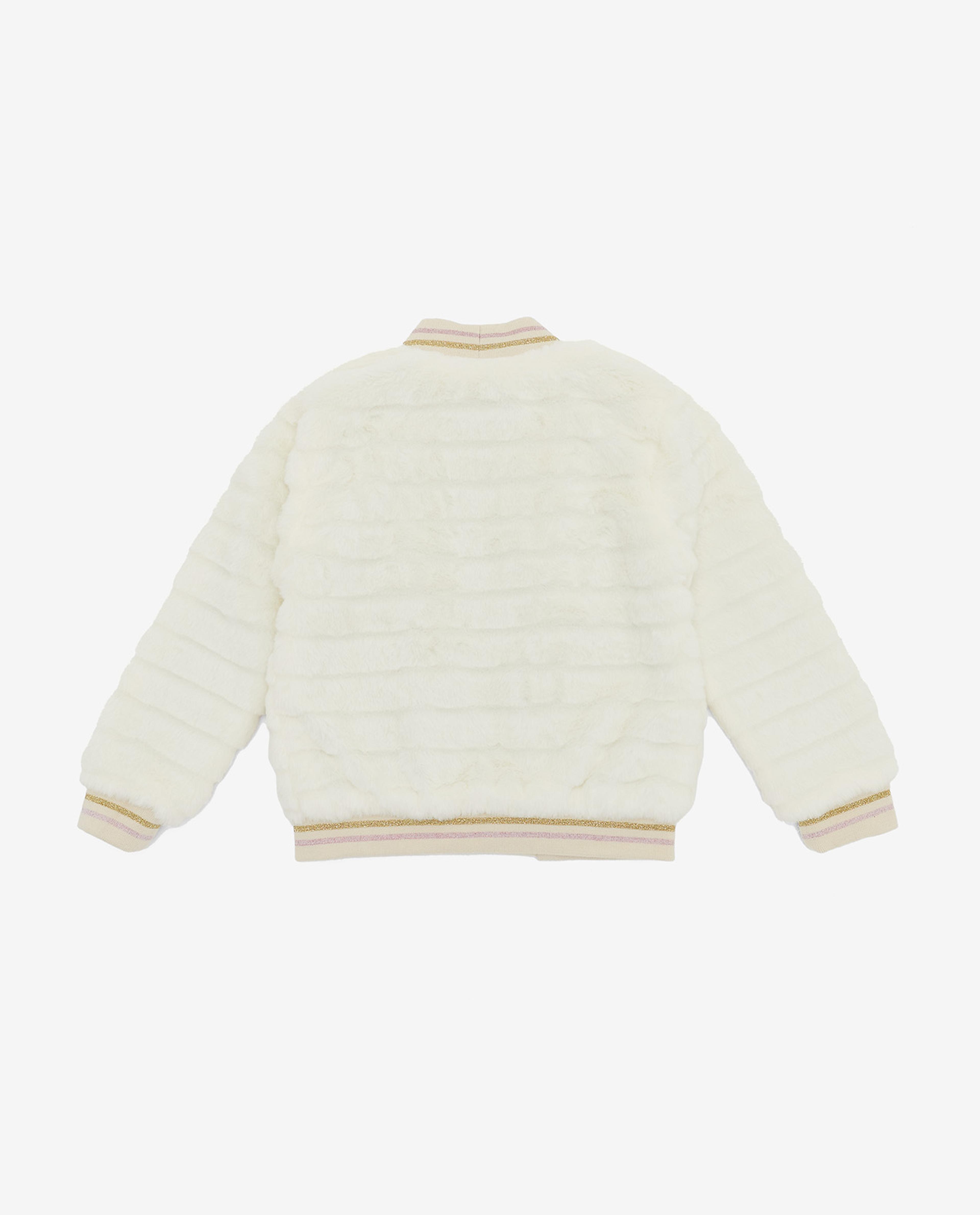 Solid Furry Jacket with Open Front
