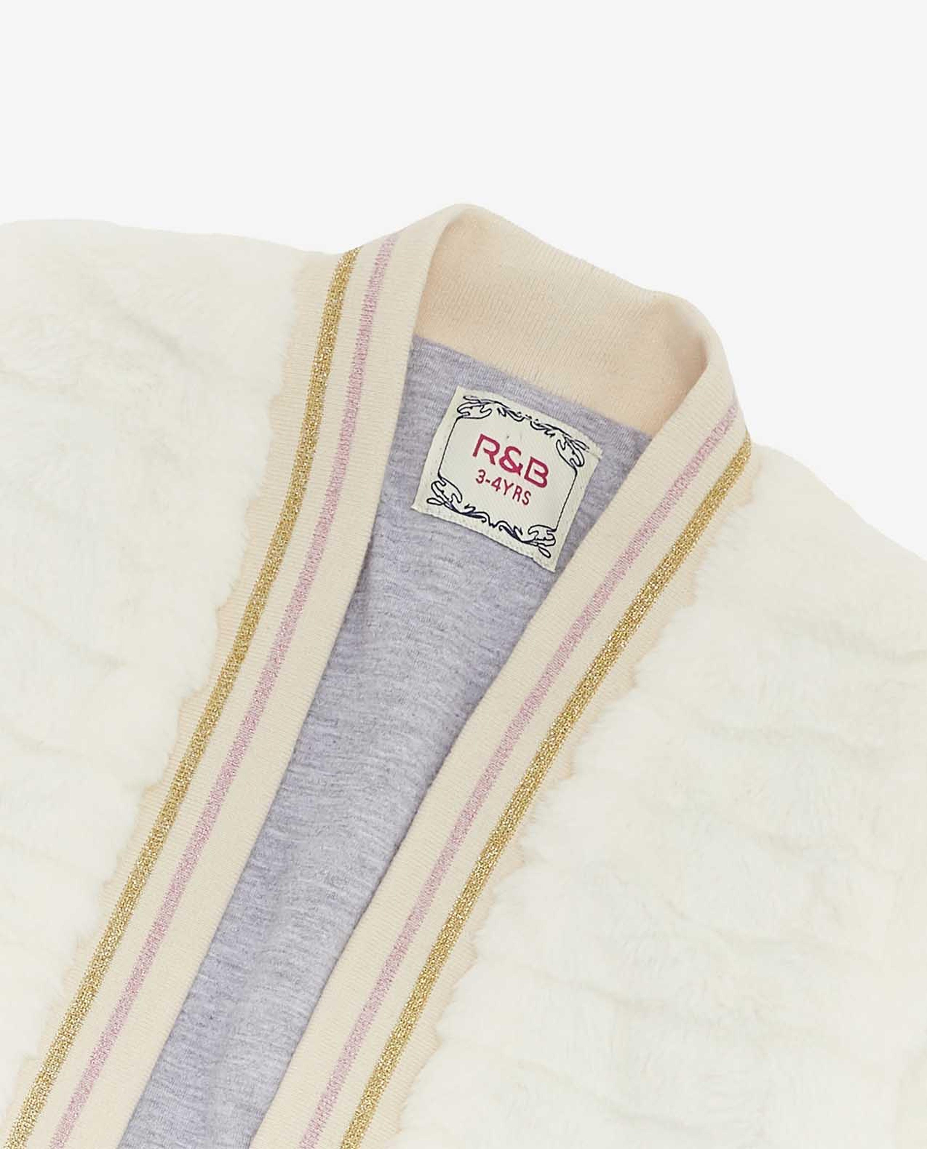 Solid Furry Jacket with Open Front