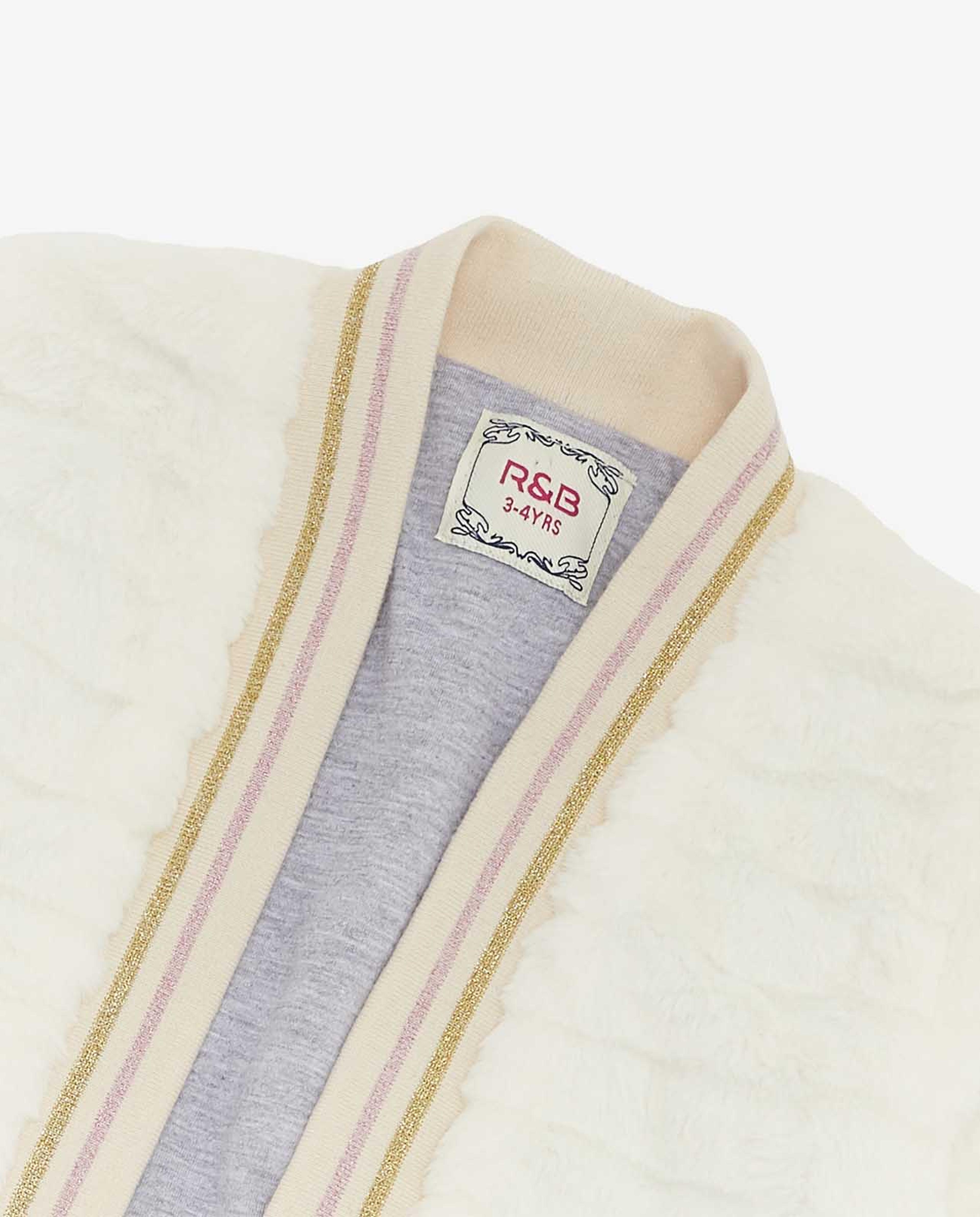Solid Furry Jacket with Open Front