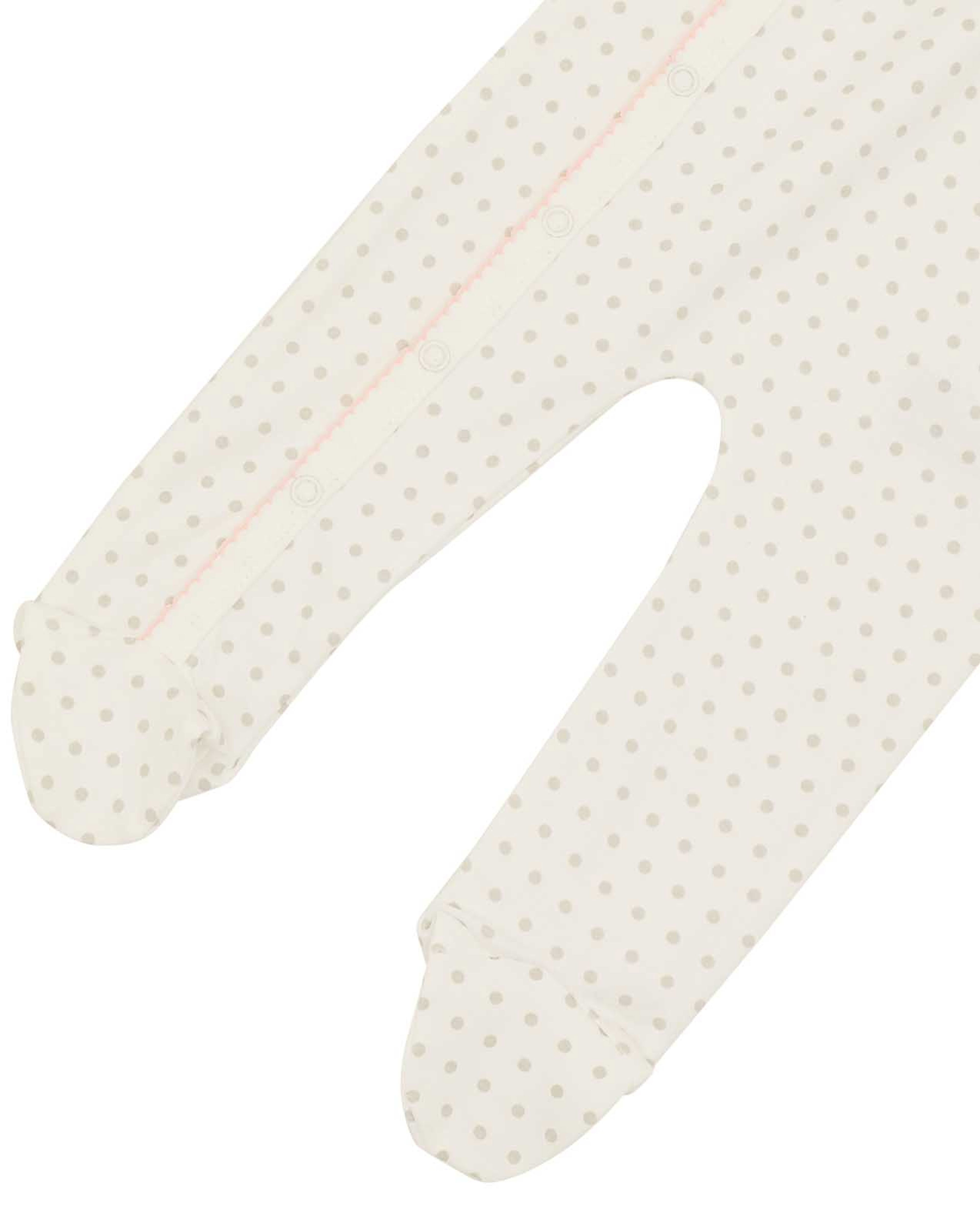 Polka Dot Printed Footed Sleepsuit
