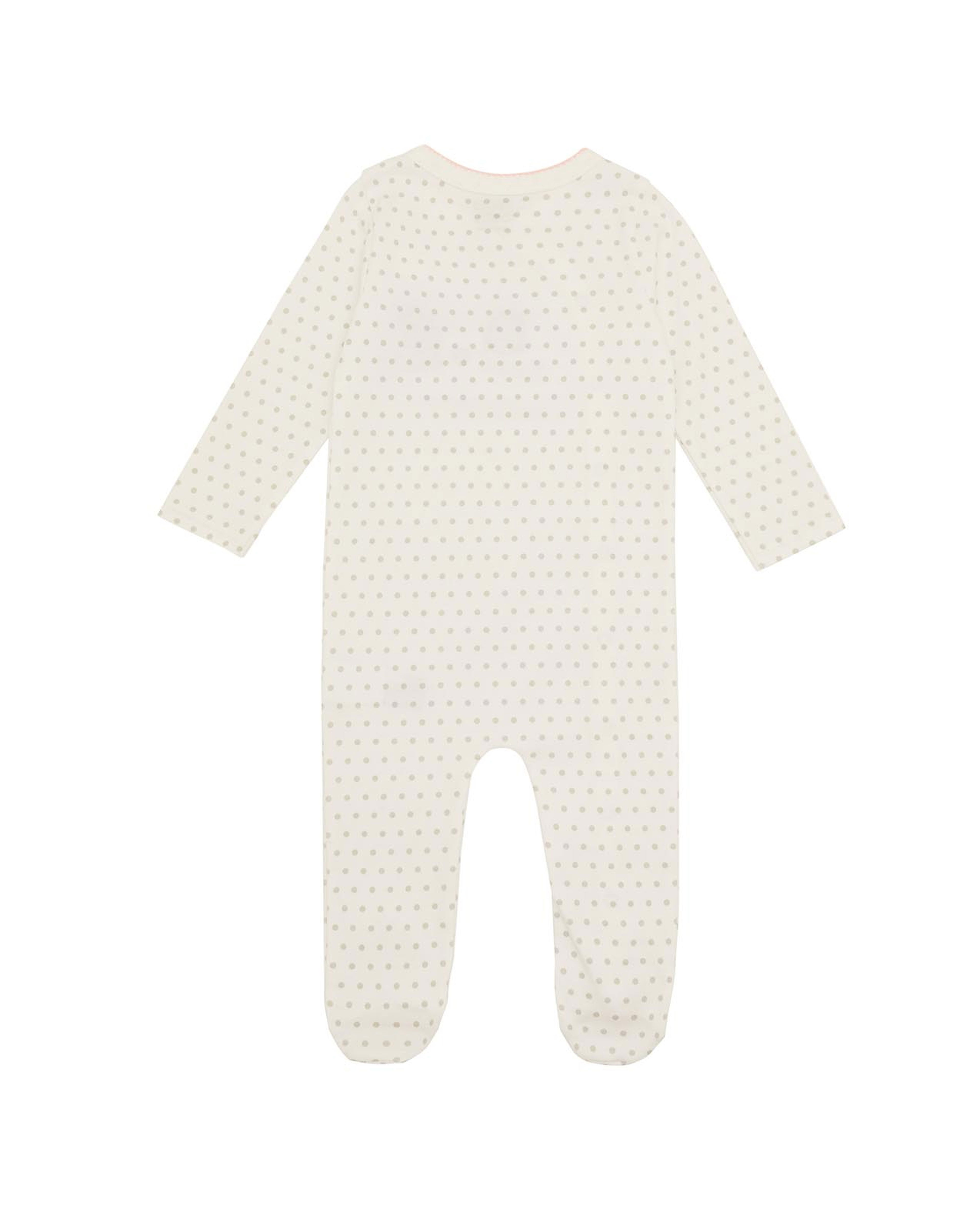 Polka Dot Printed Footed Sleepsuit