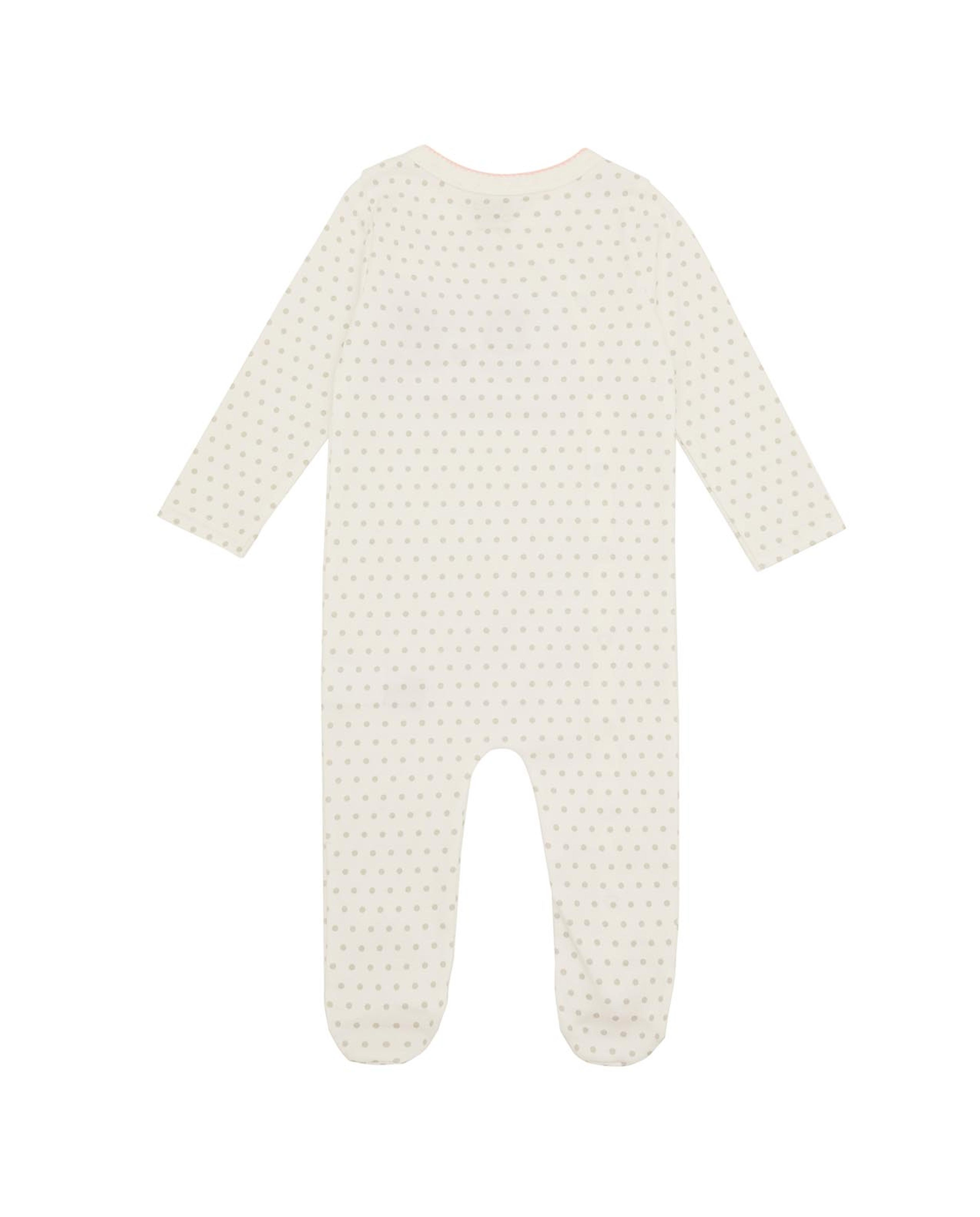 Polka Dot Printed Footed Sleepsuit
