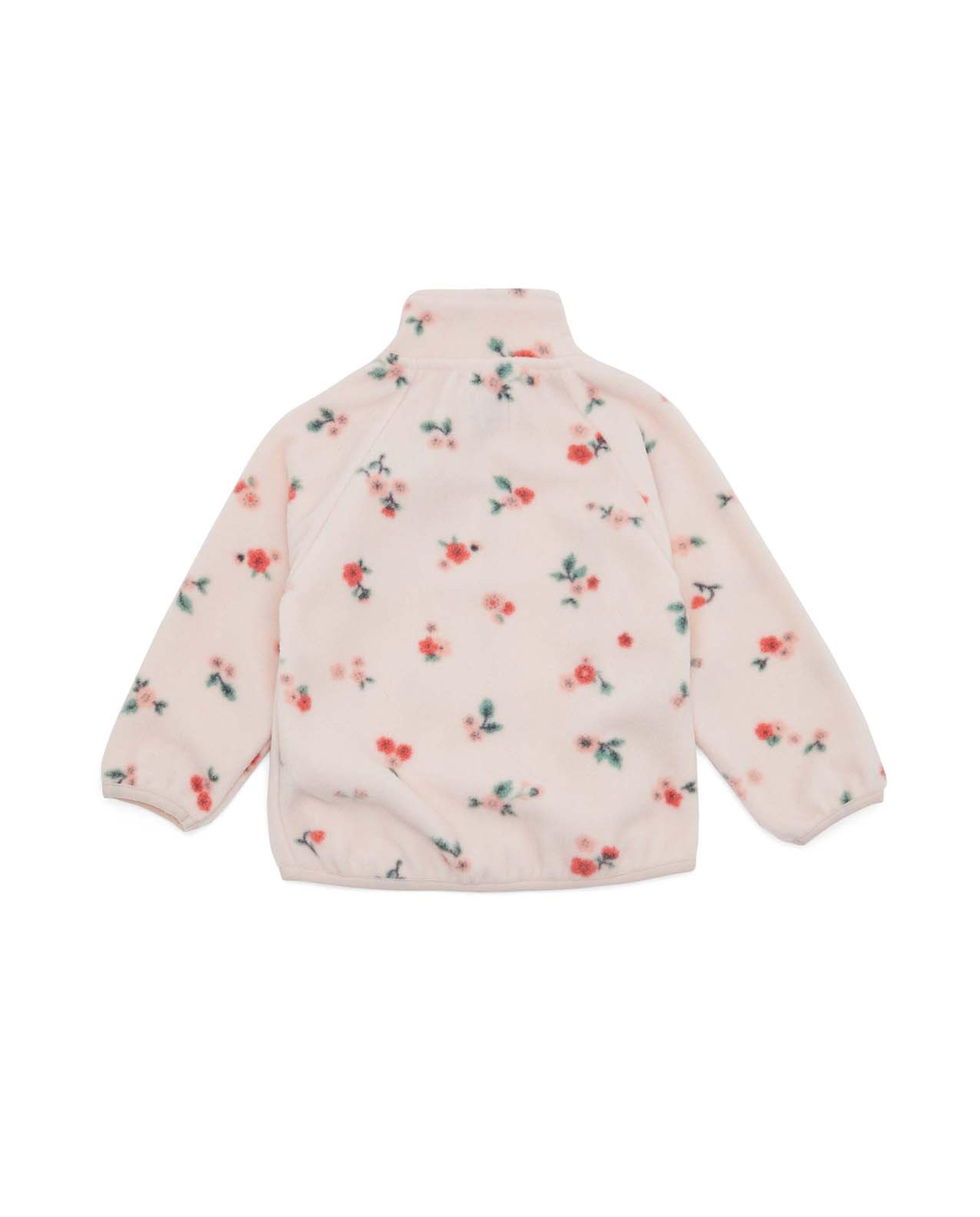 Floral Zipper Front Jacket