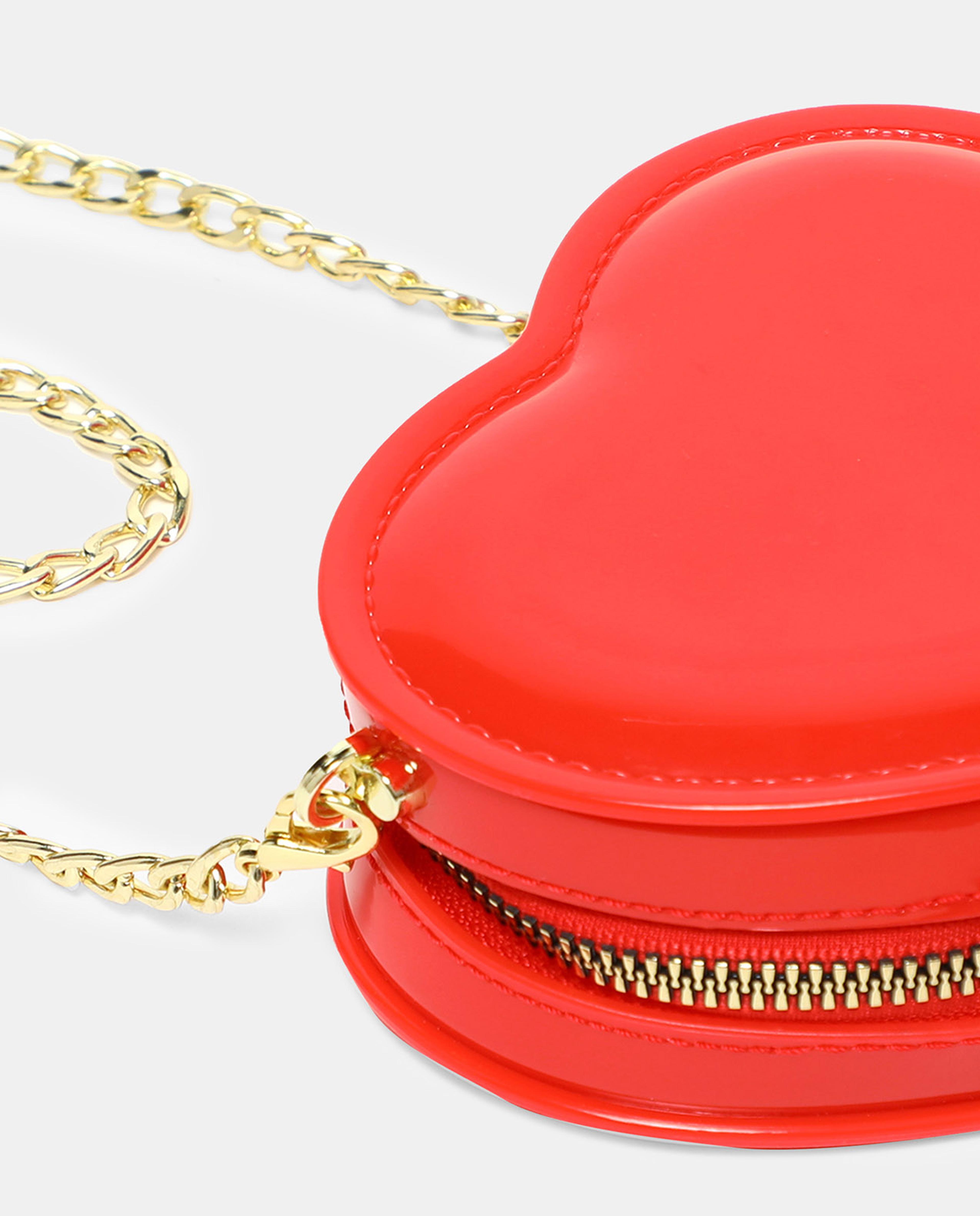 Solid Heart Shaped Sling Bag
