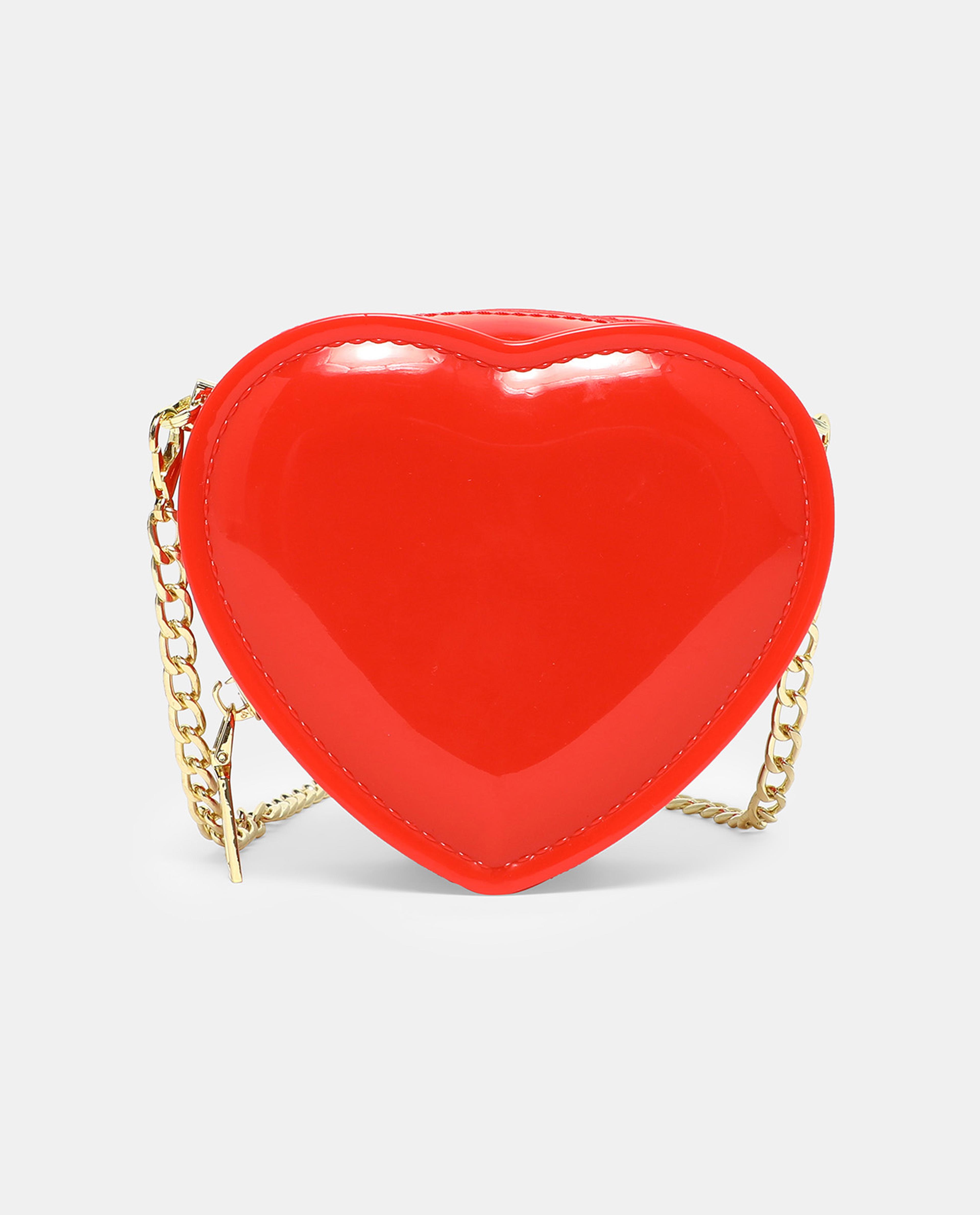 Solid Heart Shaped Sling Bag