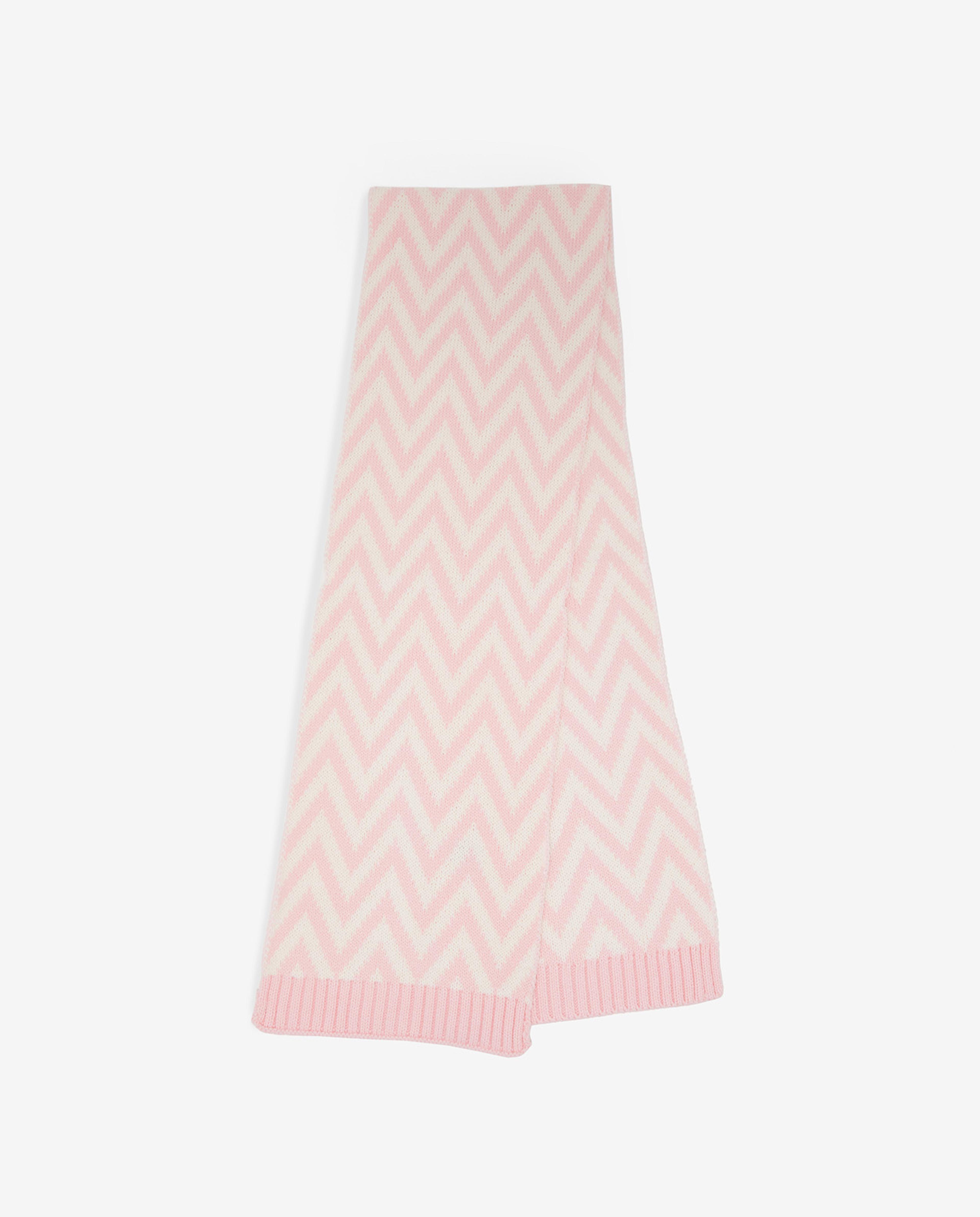 Chevron Patterned Set of Scarf, Cap and Gloves