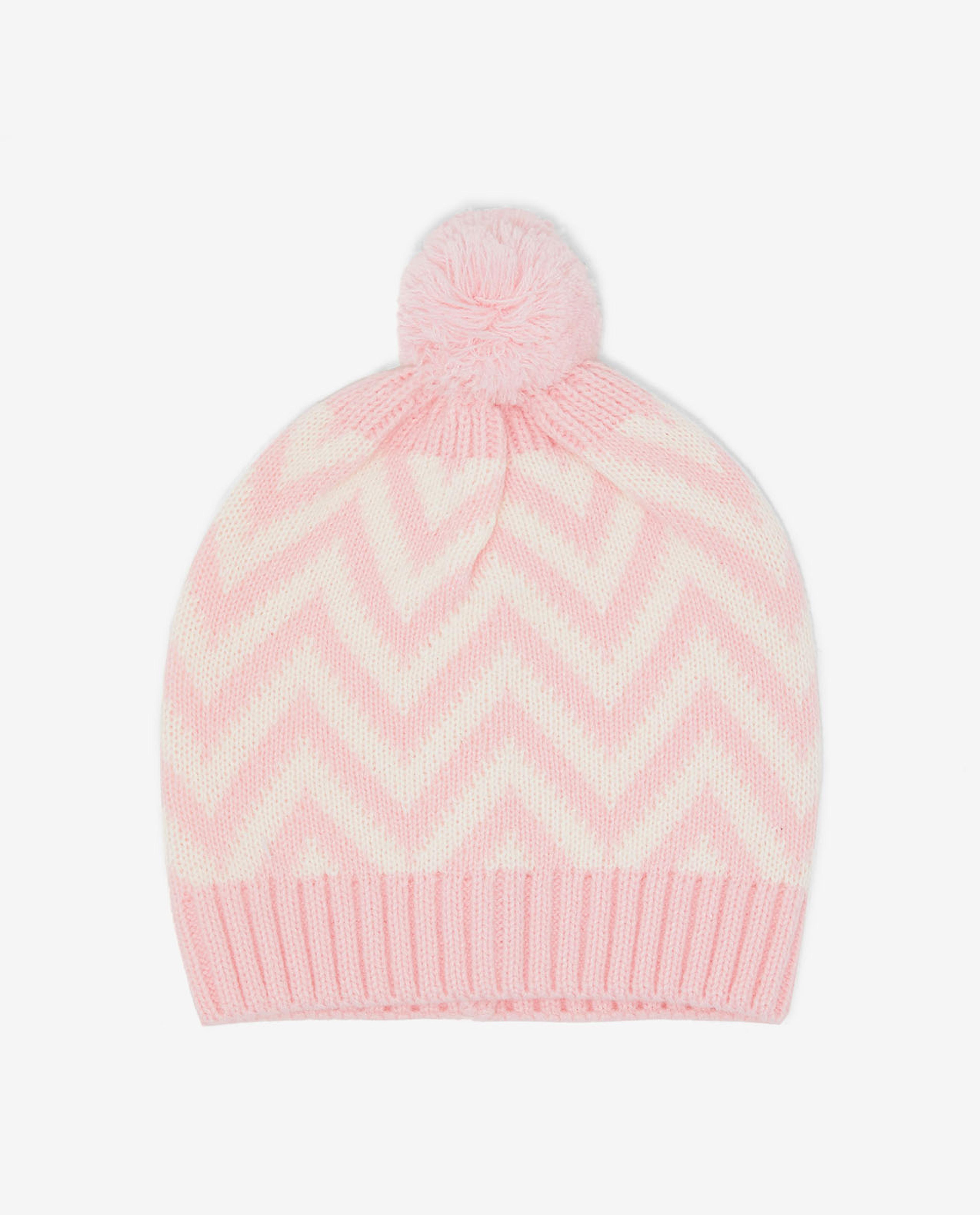 Chevron Patterned Set of Scarf, Cap and Gloves