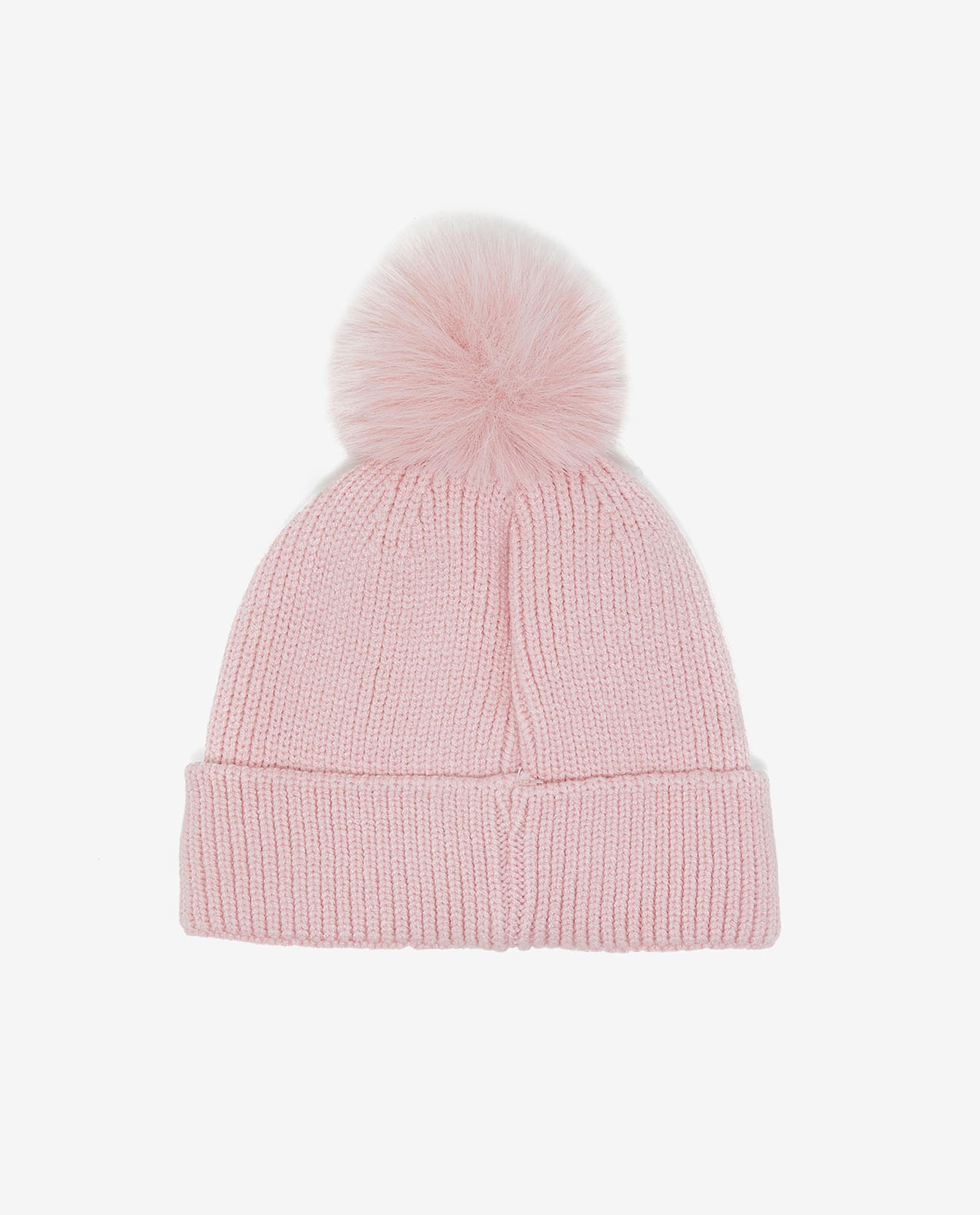 Embroidered Pom-Pom Beanie Cap