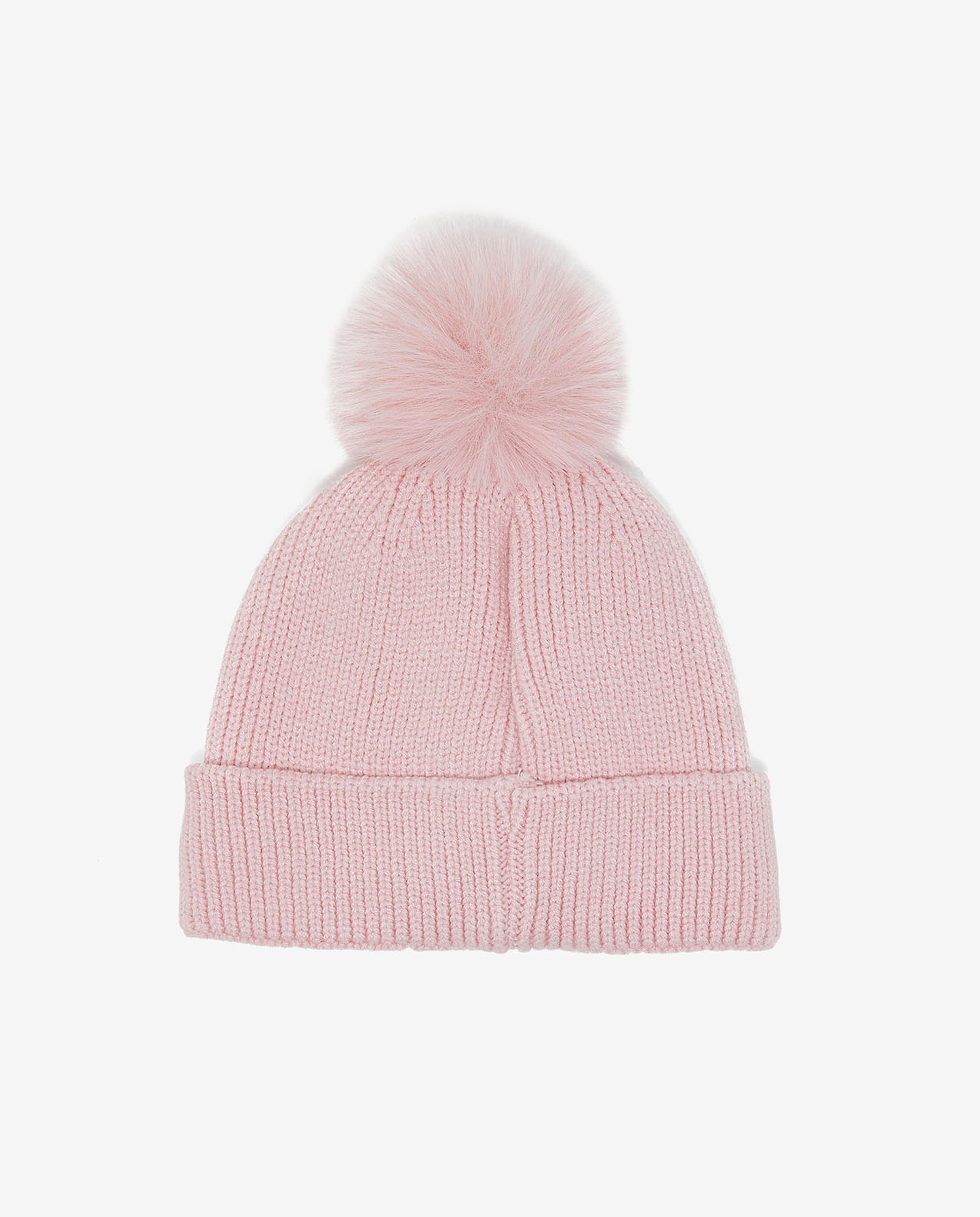 Embroidered Pom-Pom Beanie Cap