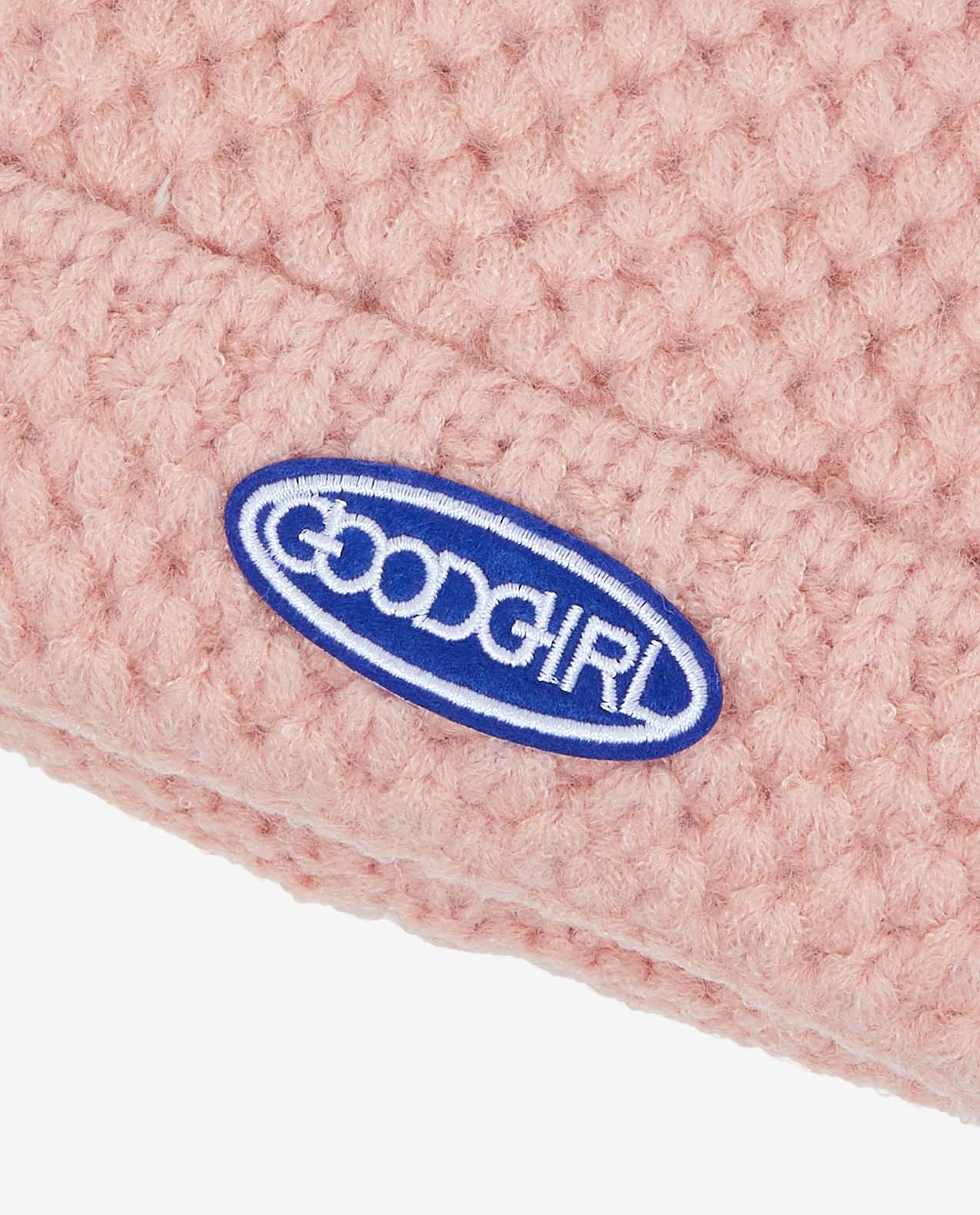 Embroidered Pom-Pom Beanie Cap