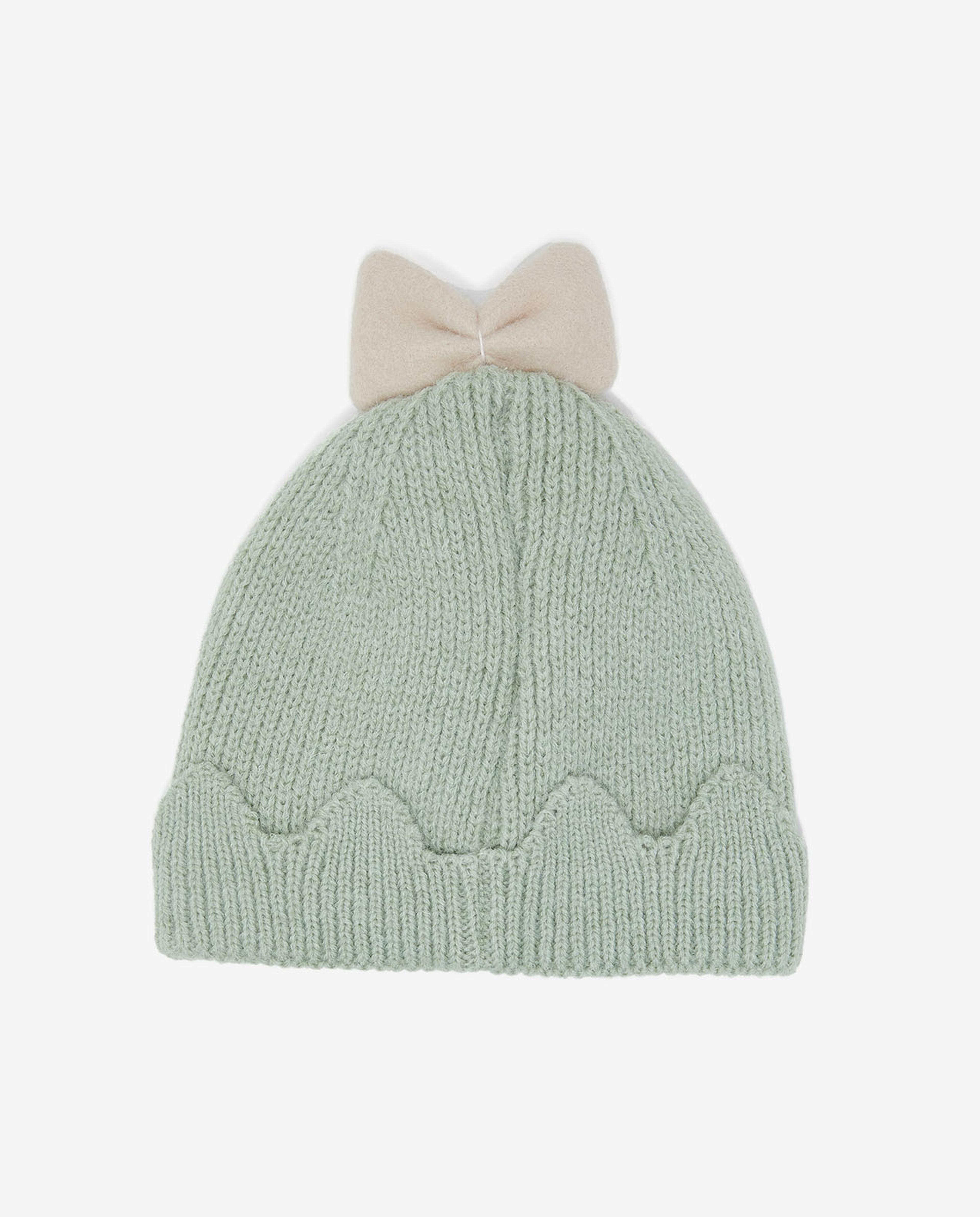 Embellished Pom-Pom Beanie Cap