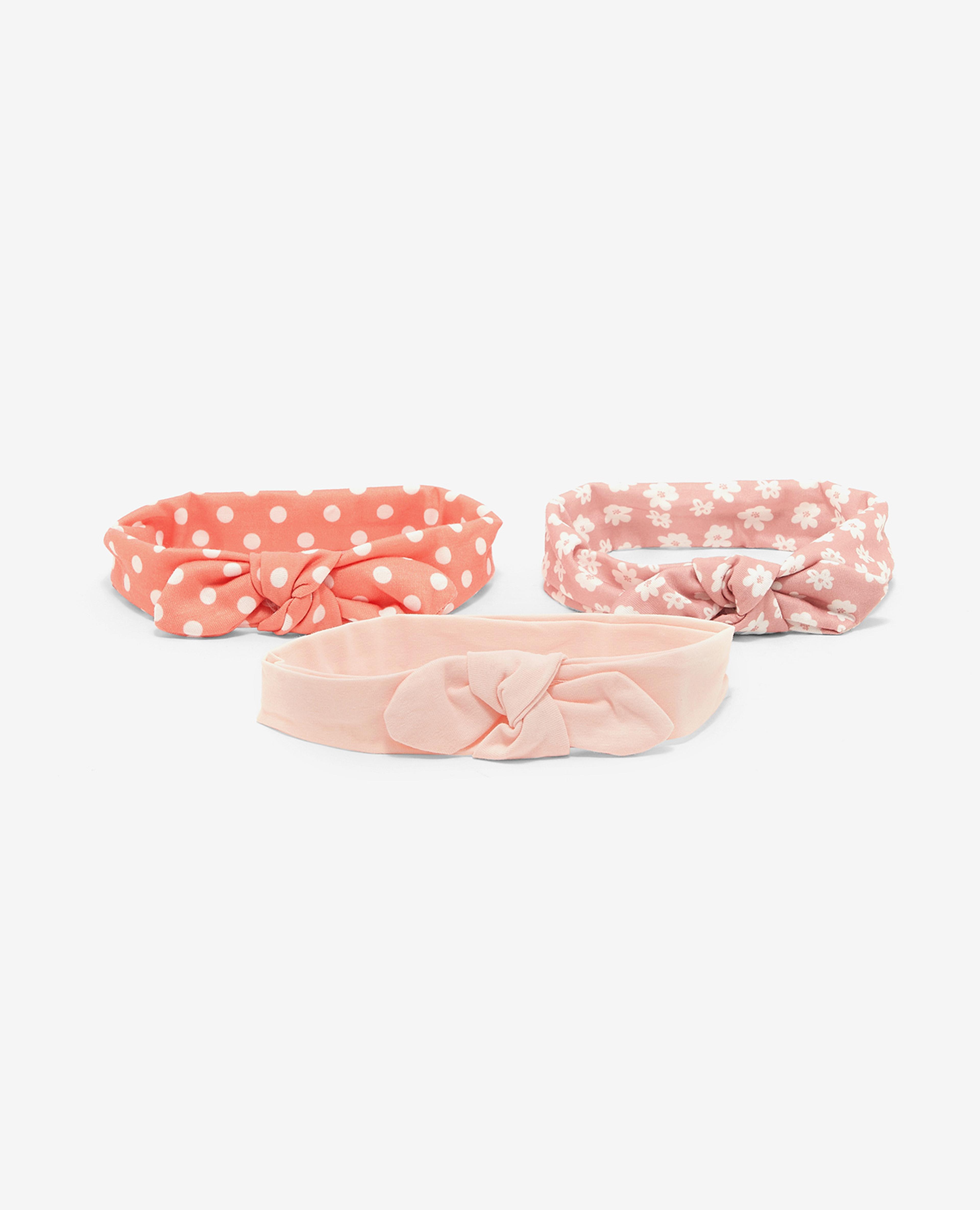 Pack of 3 Printed and Solid Headbands