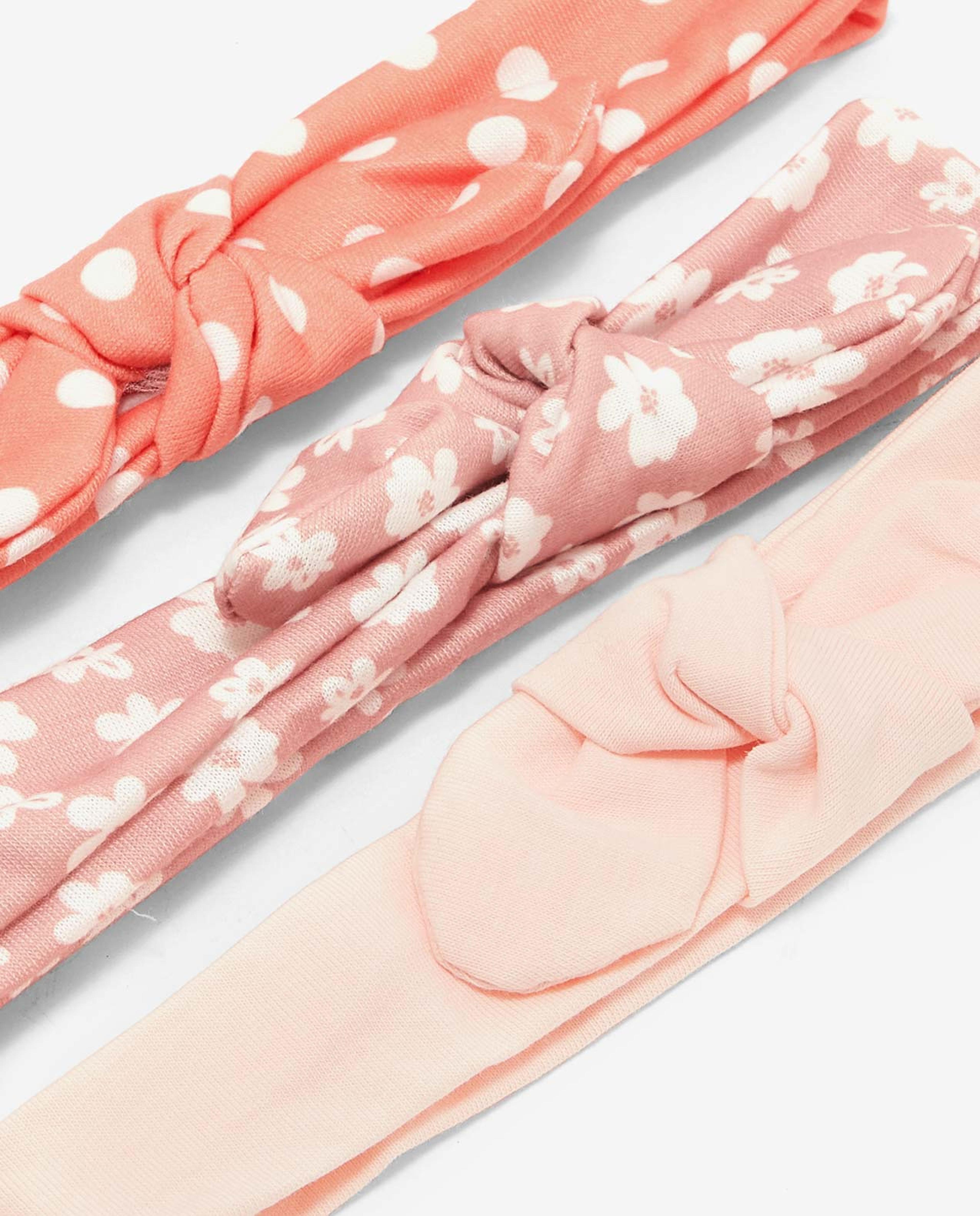 Pack of 3 Printed and Solid Headbands