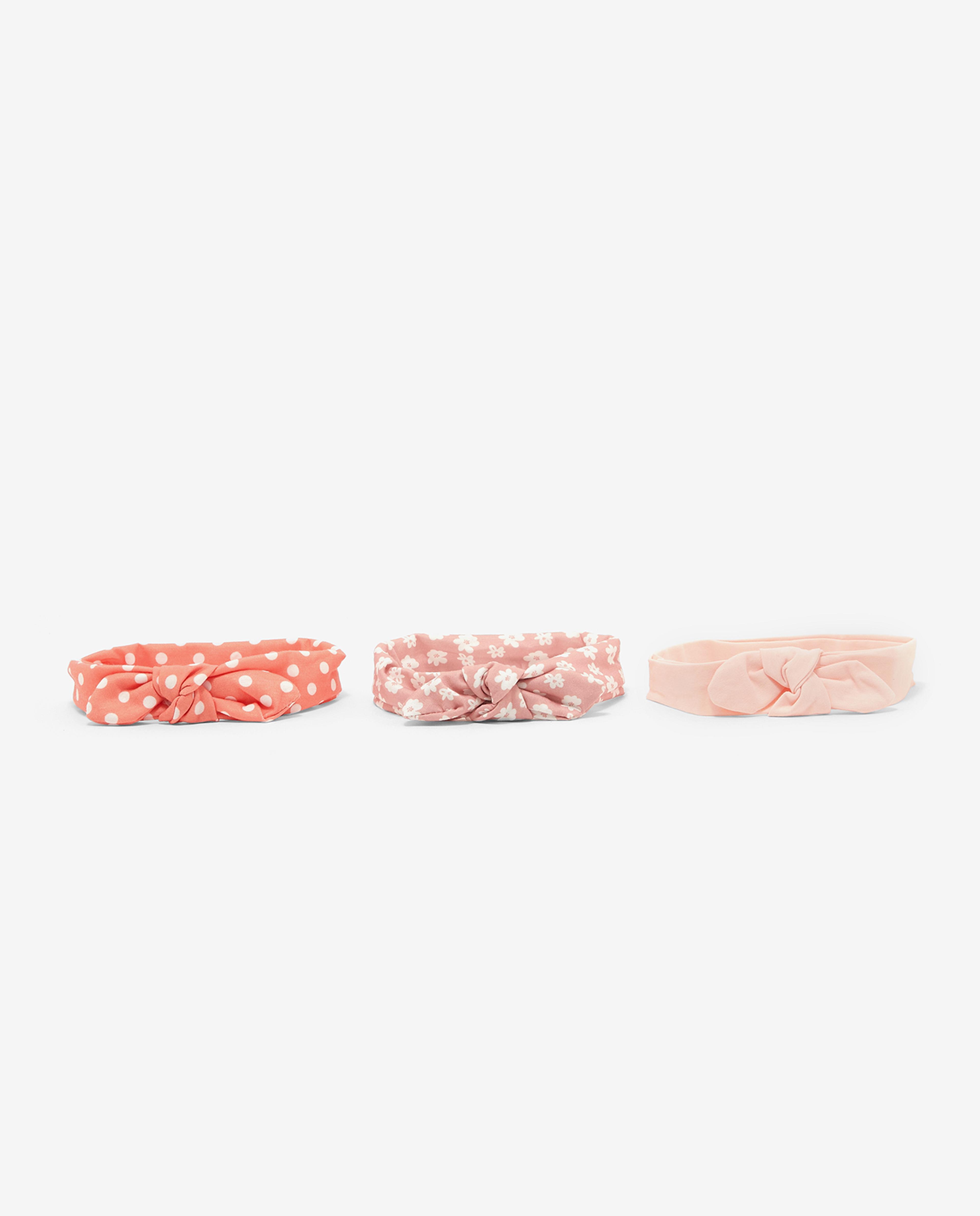 Pack of 3 Printed and Solid Headbands