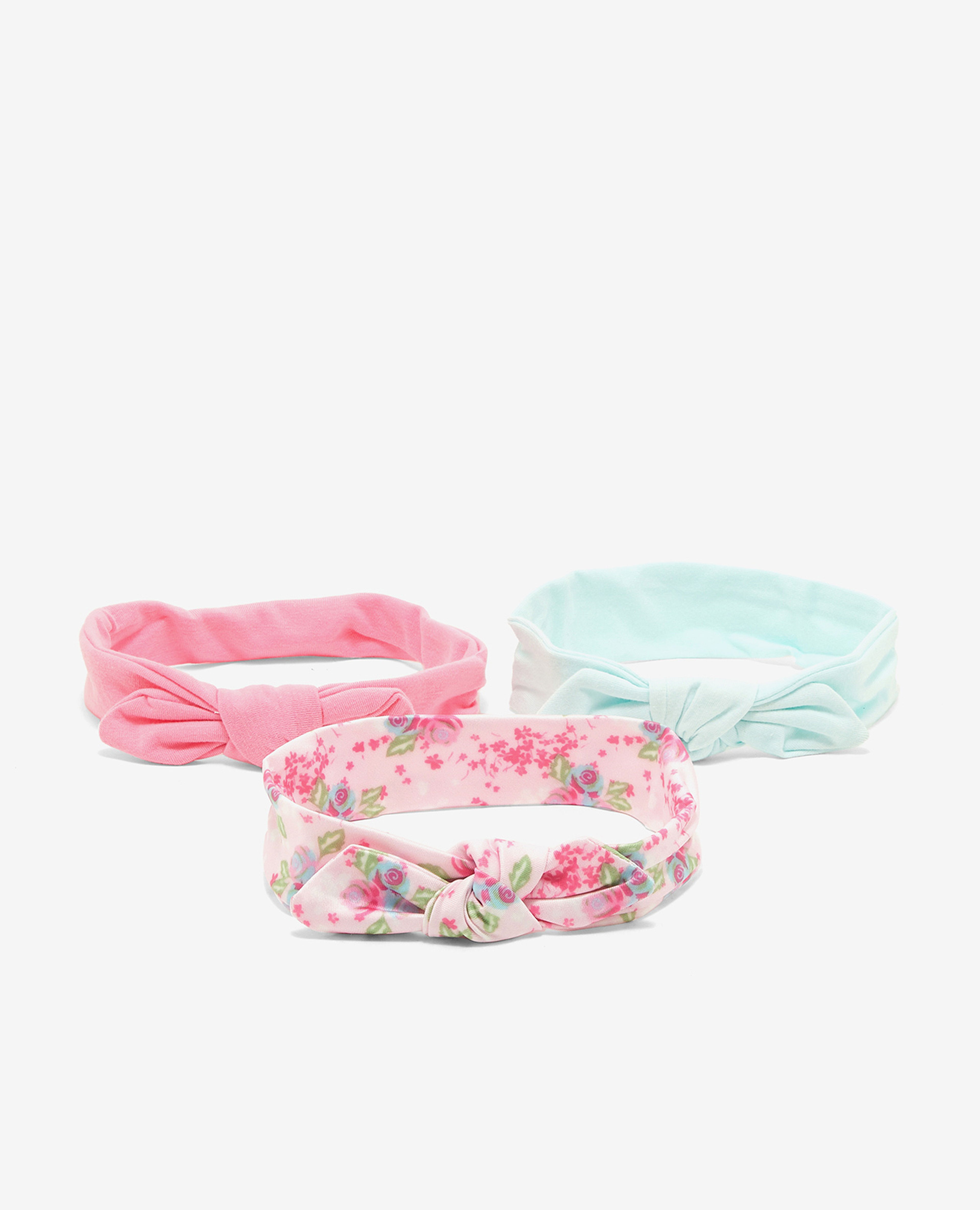 Pack of 3 Printed and Solid Headbands