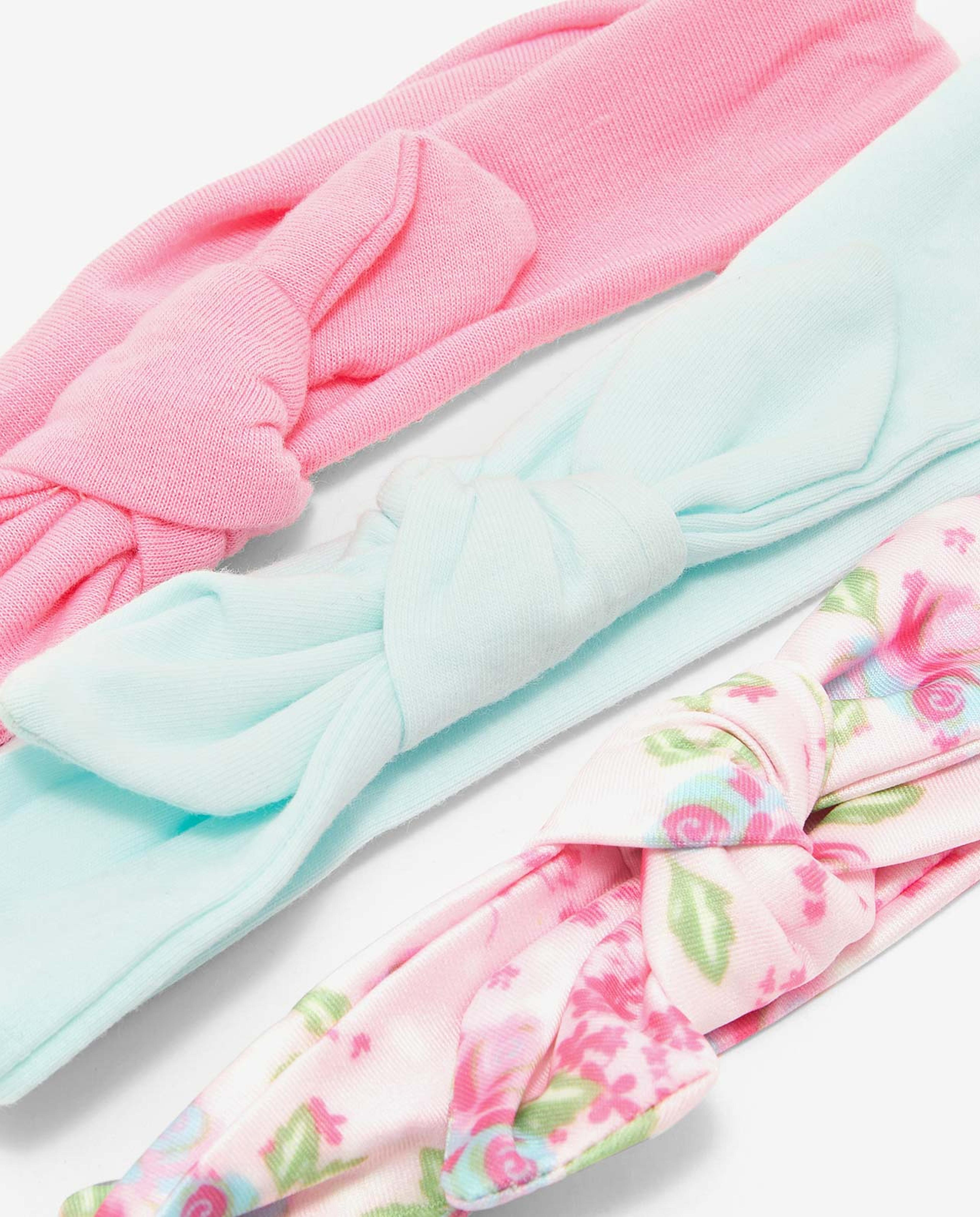 Pack of 3 Printed and Solid Headbands