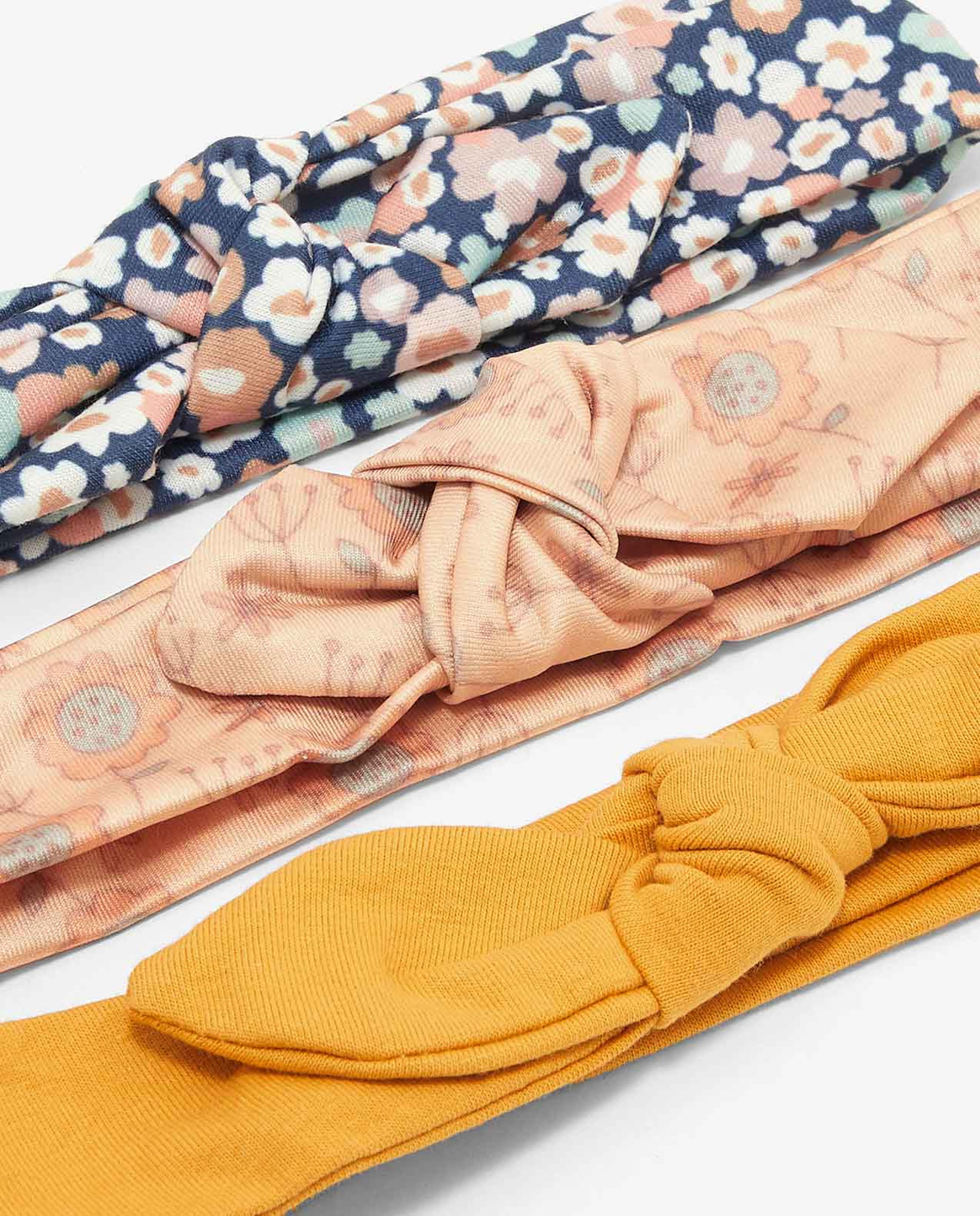 Pack of 3 Printed and Solid Headbands