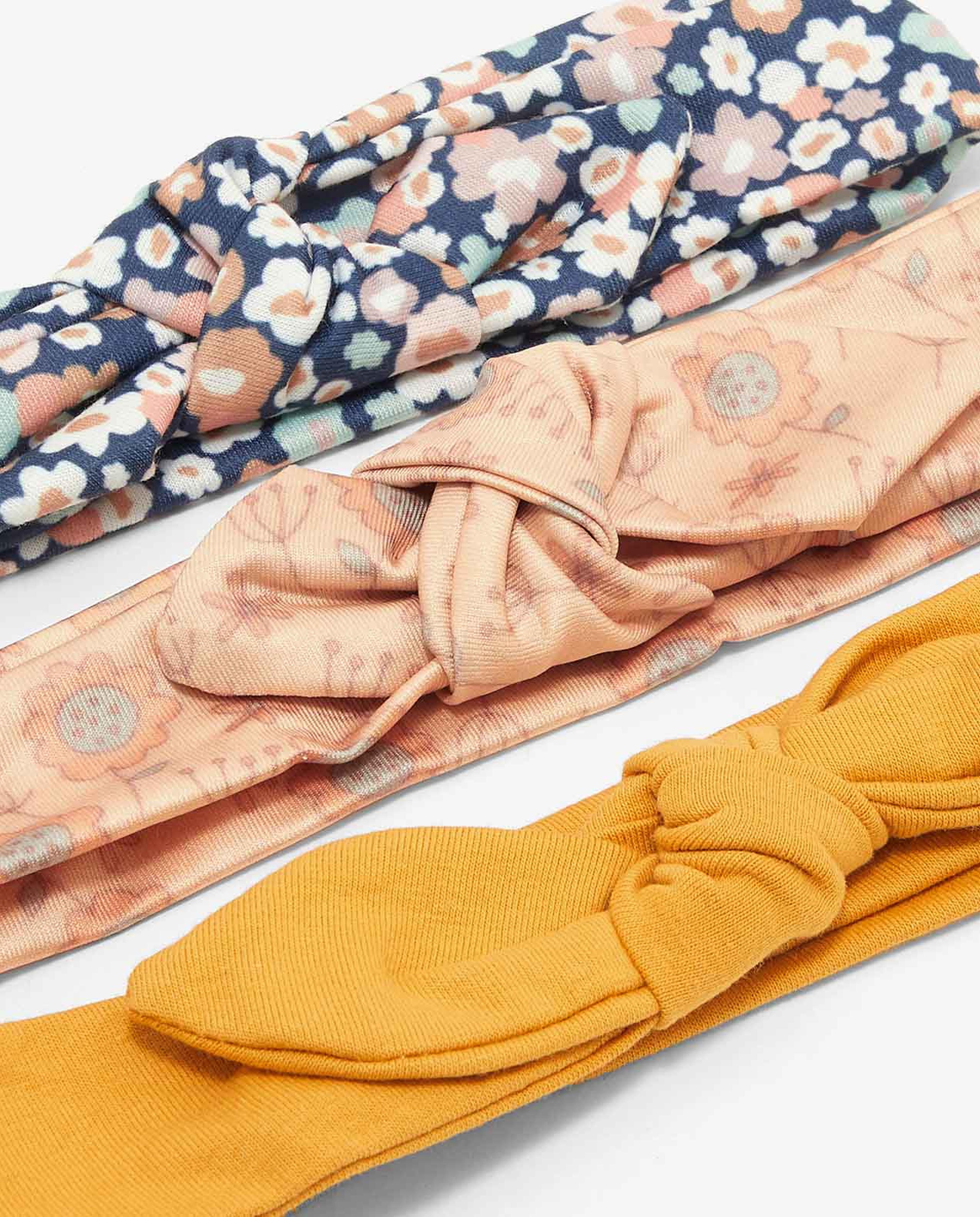 Pack of 3 Printed and Solid Headbands