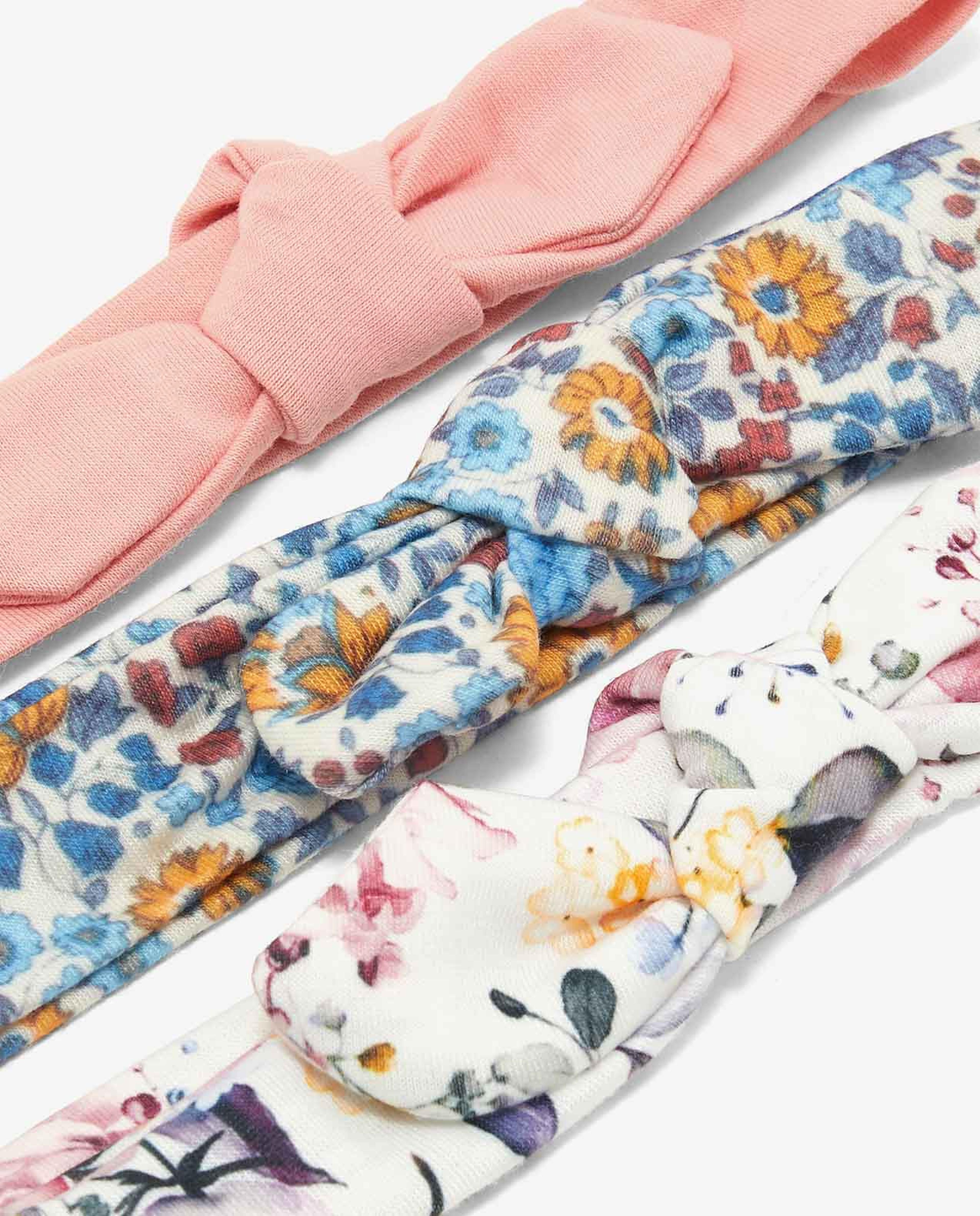 Pack of 3 Printed and Solid Headbands