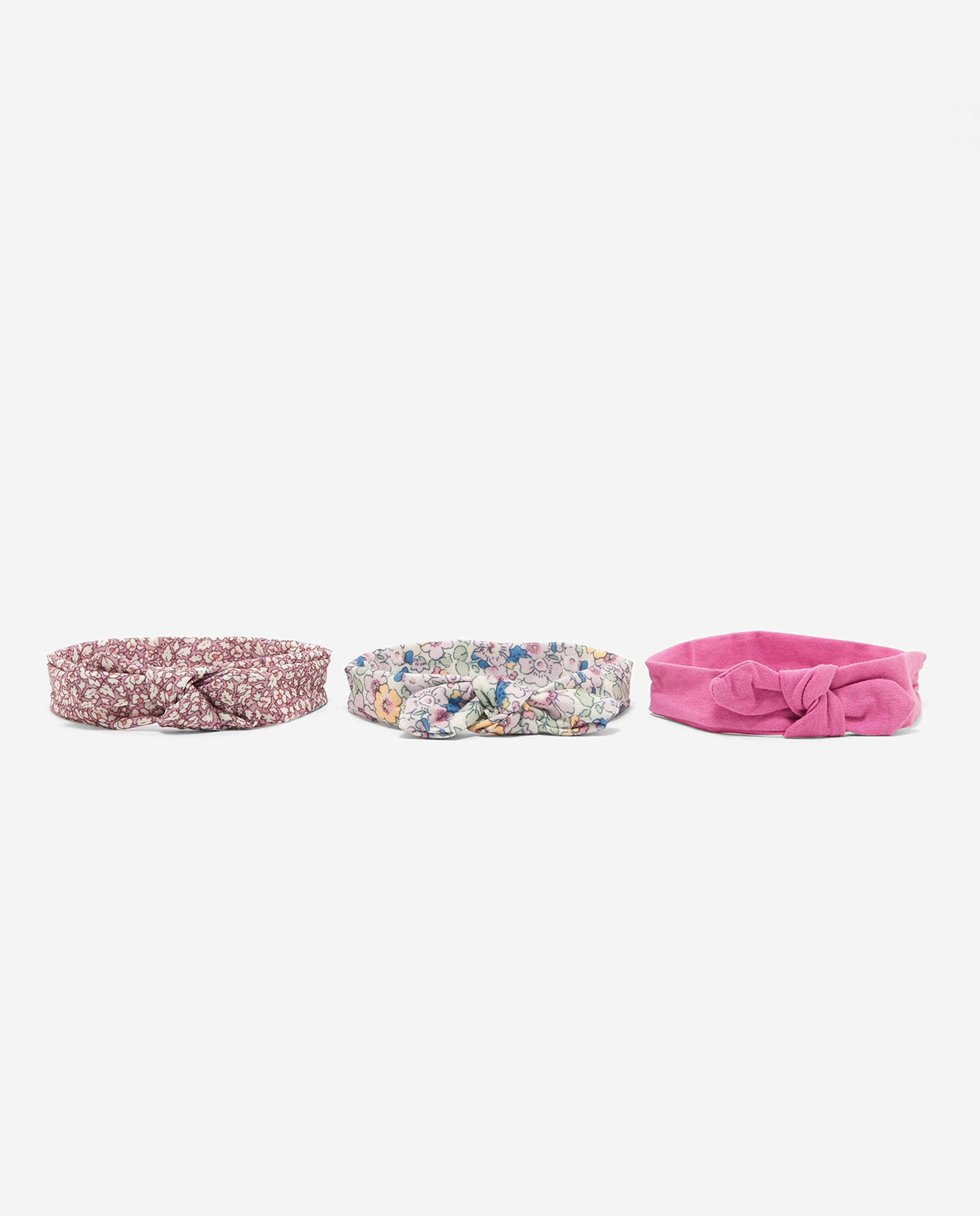 Pack of 3 Printed and Solid Headbands