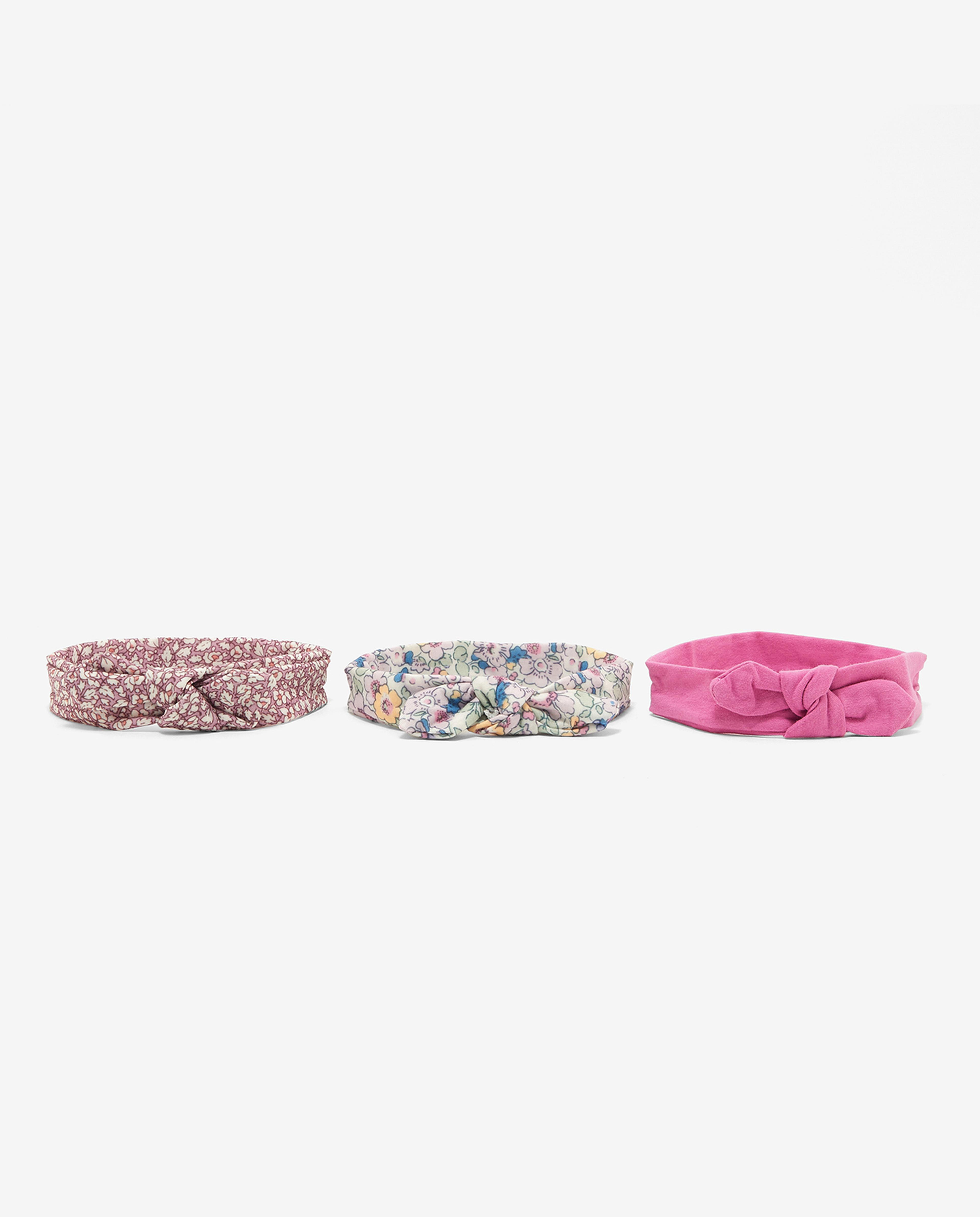 Pack of 3 Printed and Solid Headbands