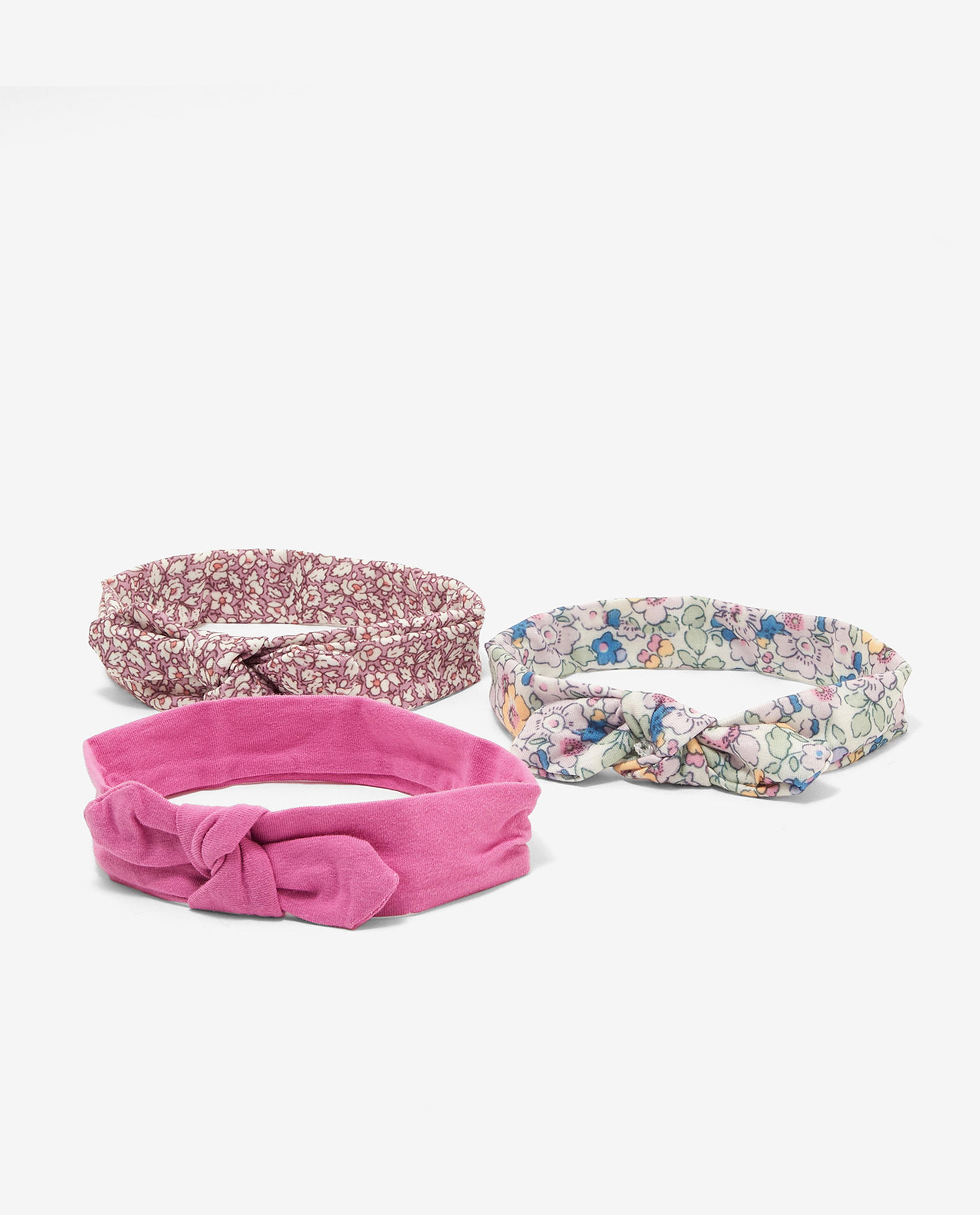 Pack of 3 Printed and Solid Headbands