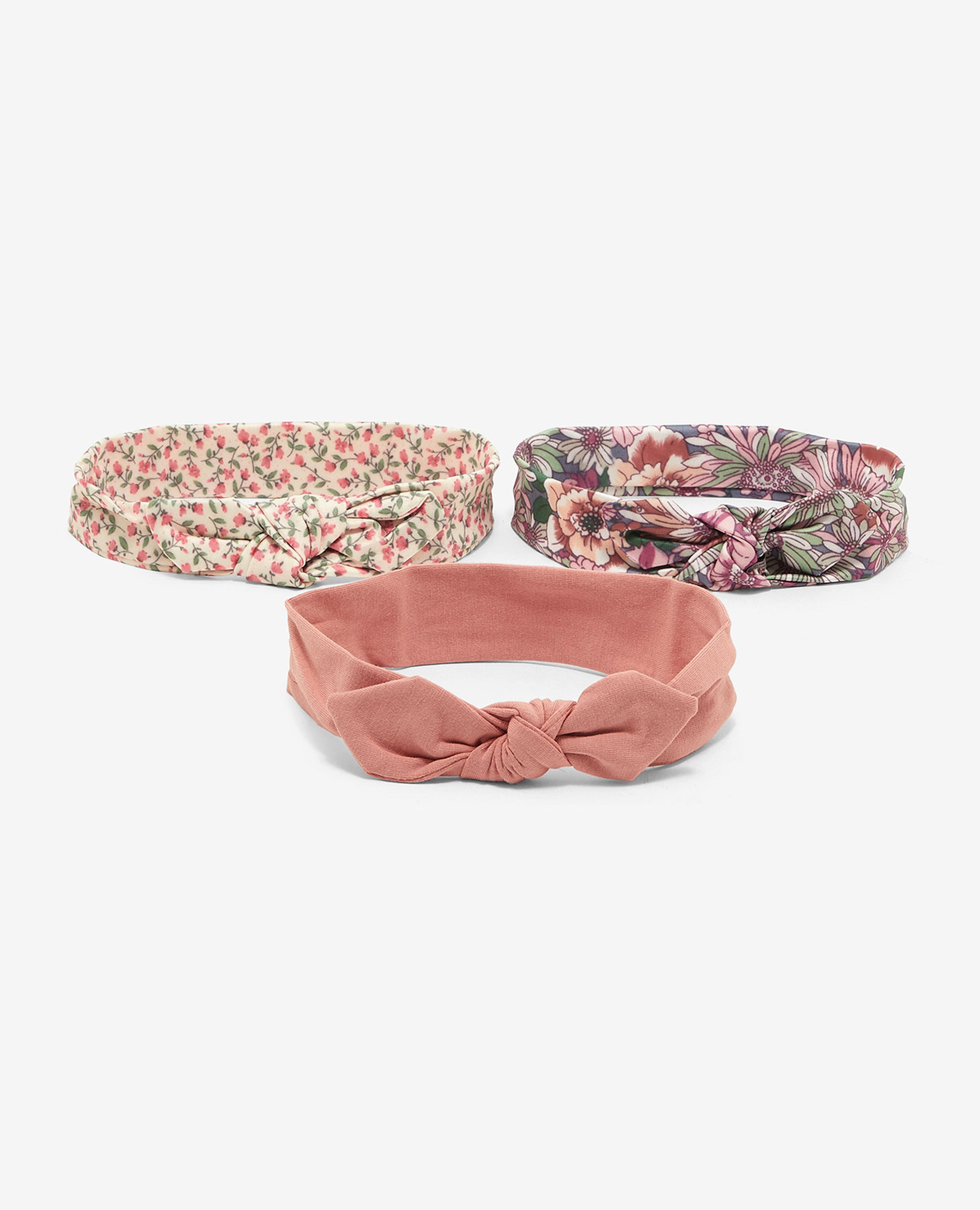 Pack of 3 Printed and Solid Headbands