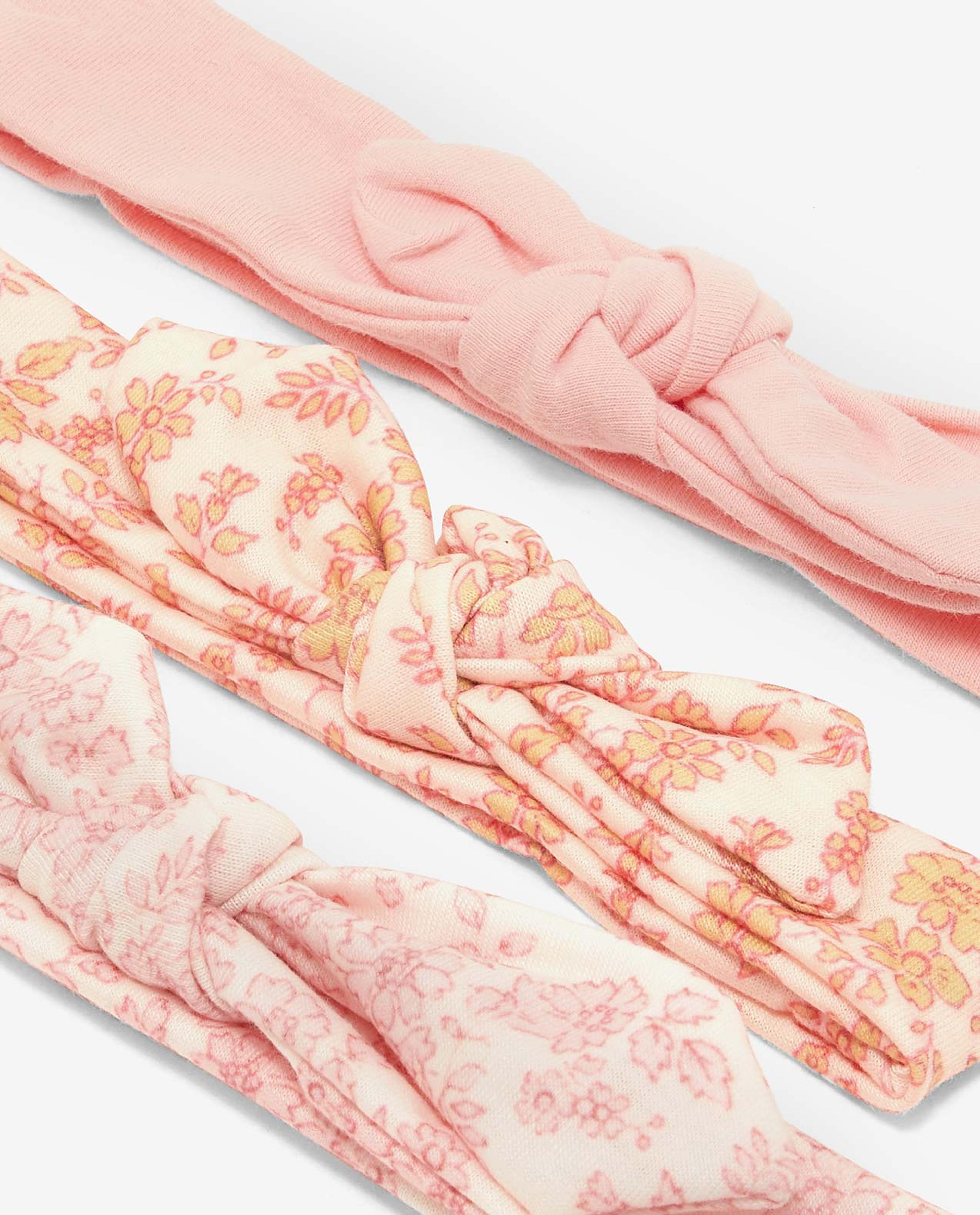 Pack of 3 Printed and Solid Headbands