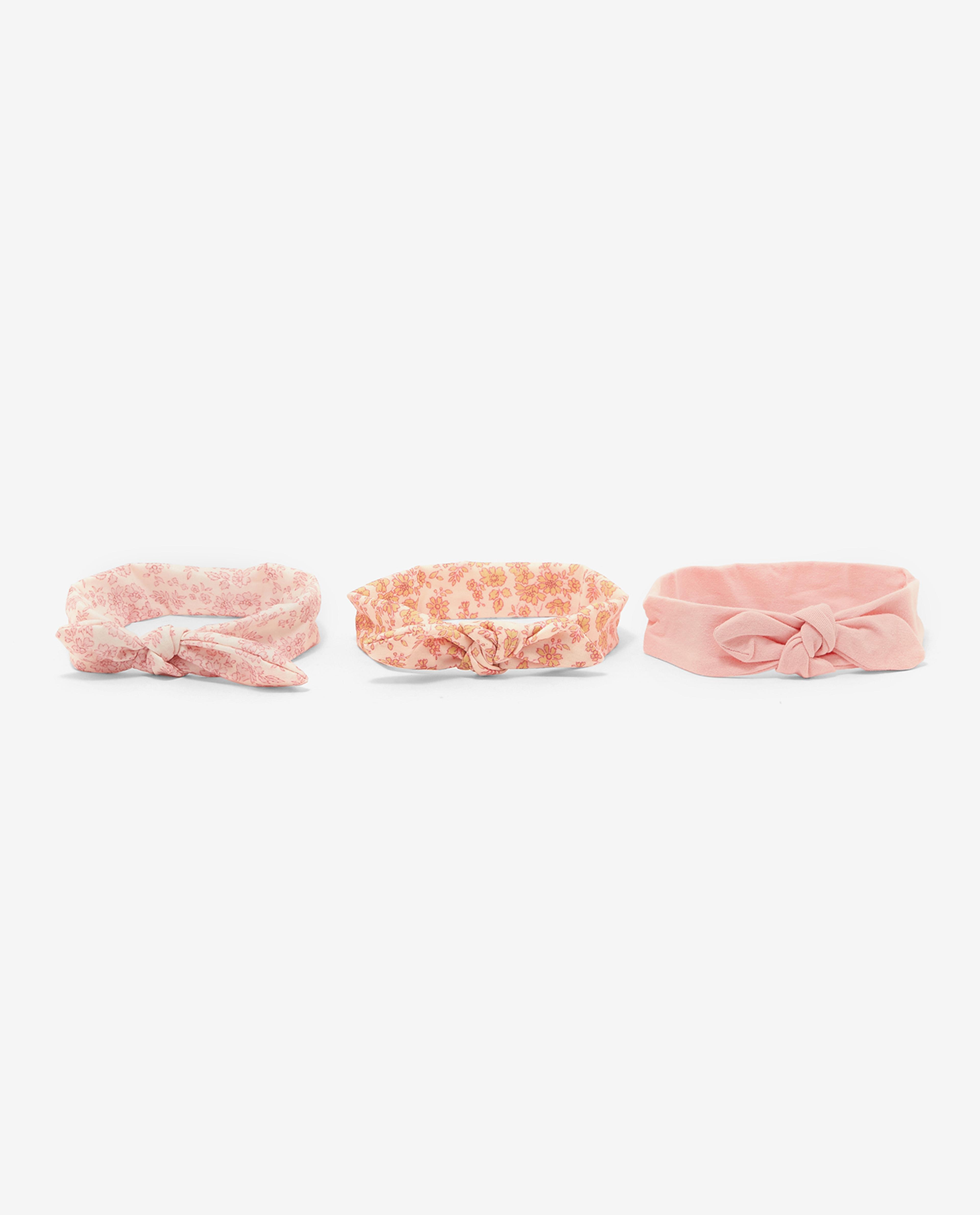 Pack of 3 Printed and Solid Headbands