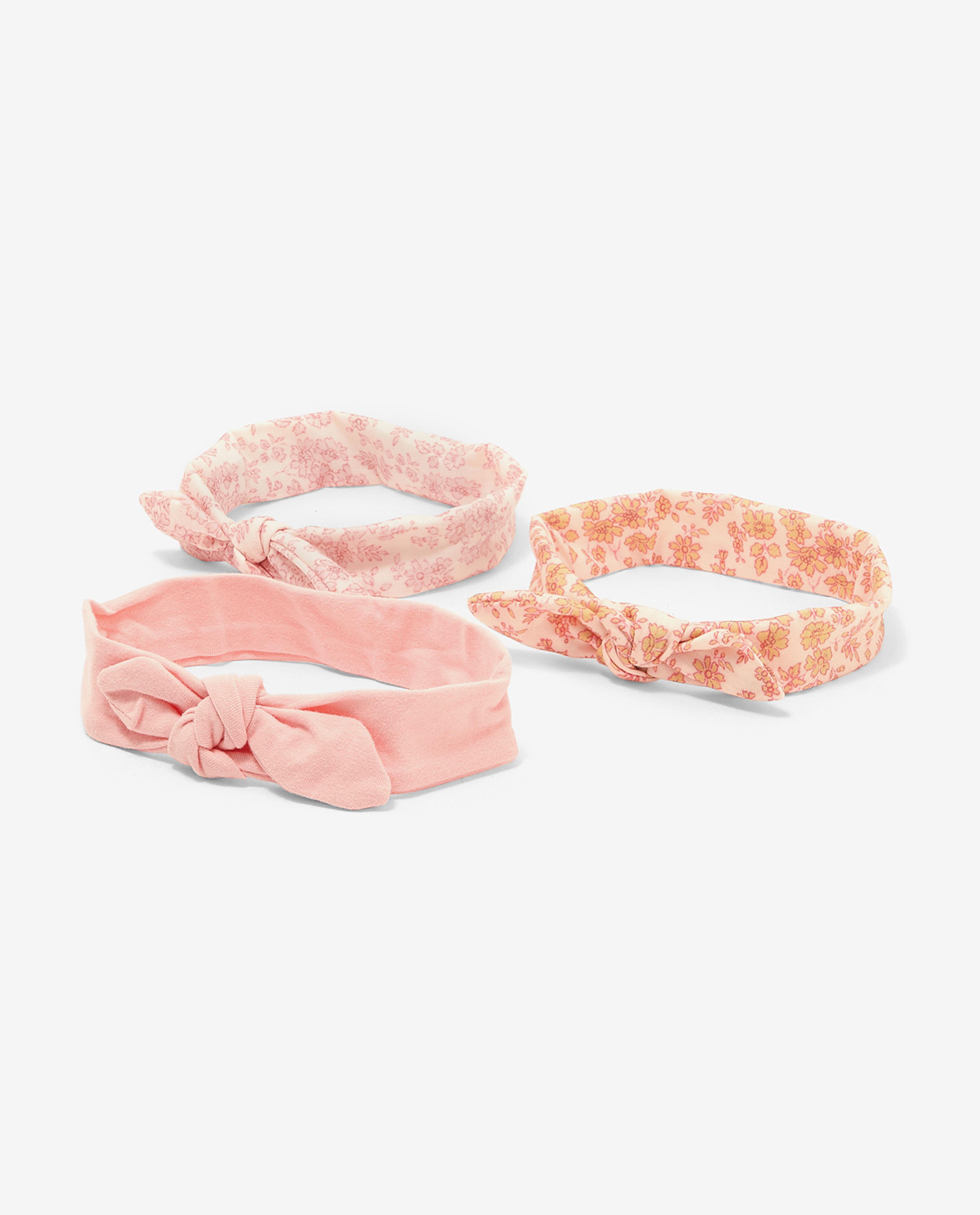 Pack of 3 Printed and Solid Headbands