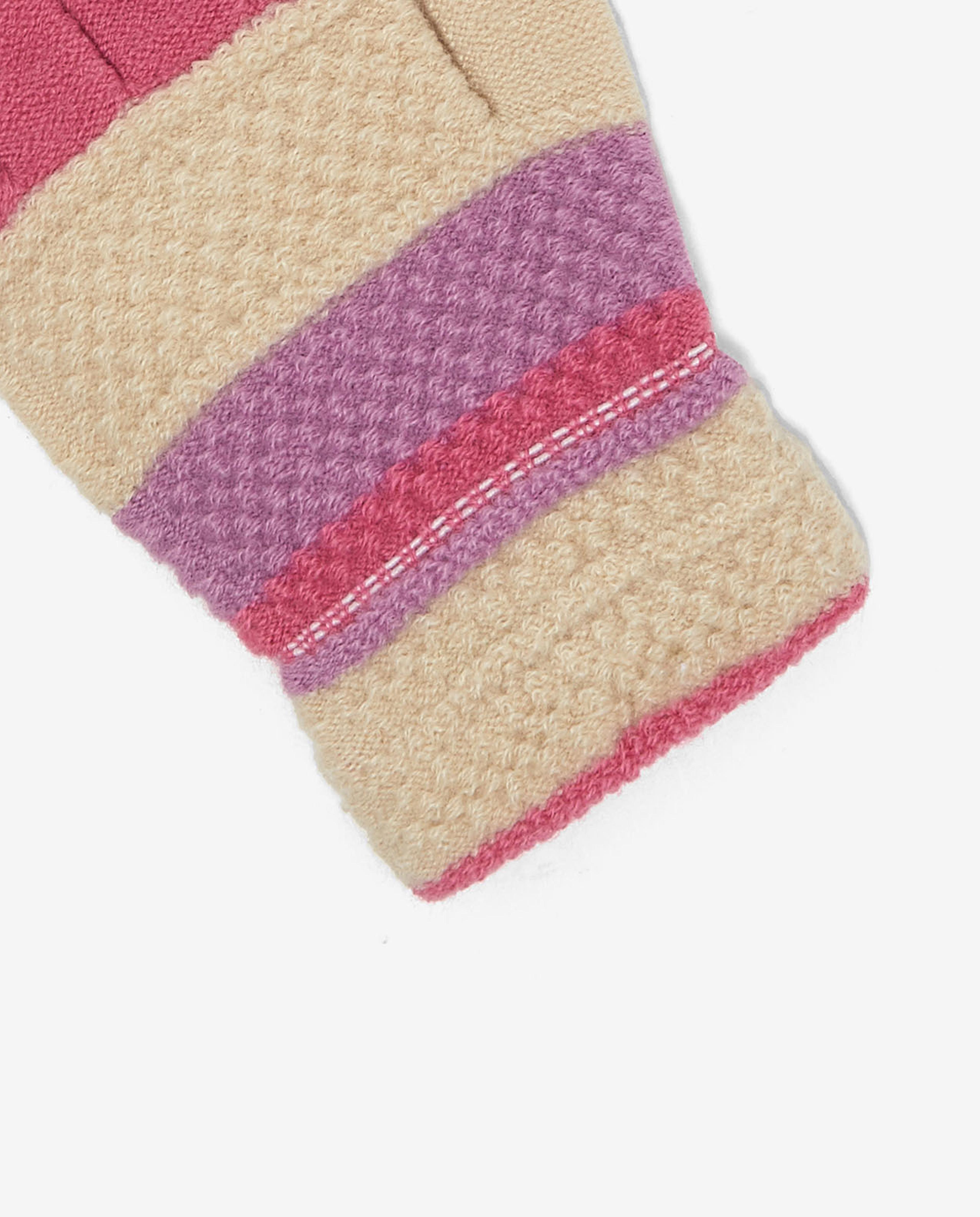 Striped Knitted Solid Gloves