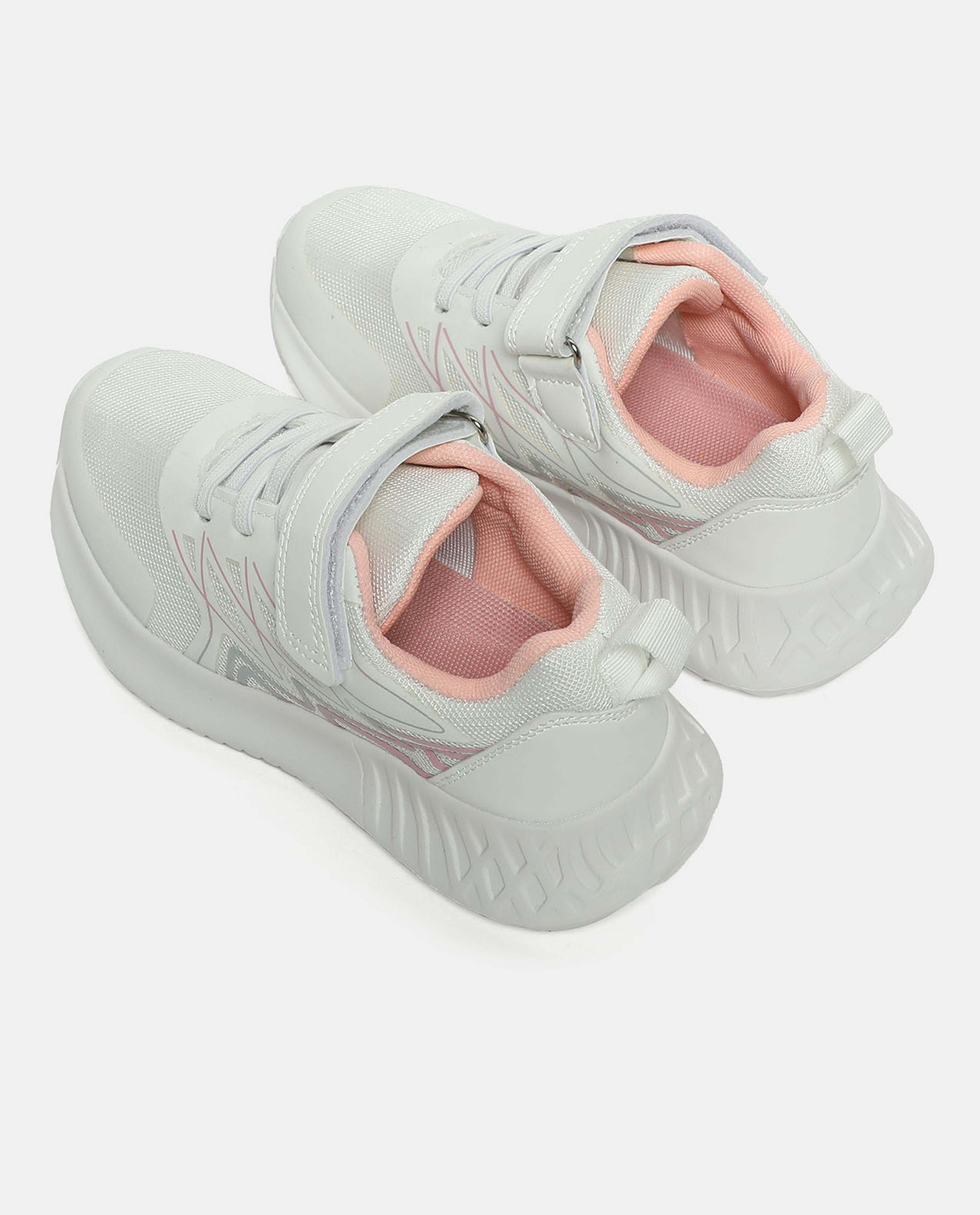 Abstract Sports Shoes with Velcro Closure