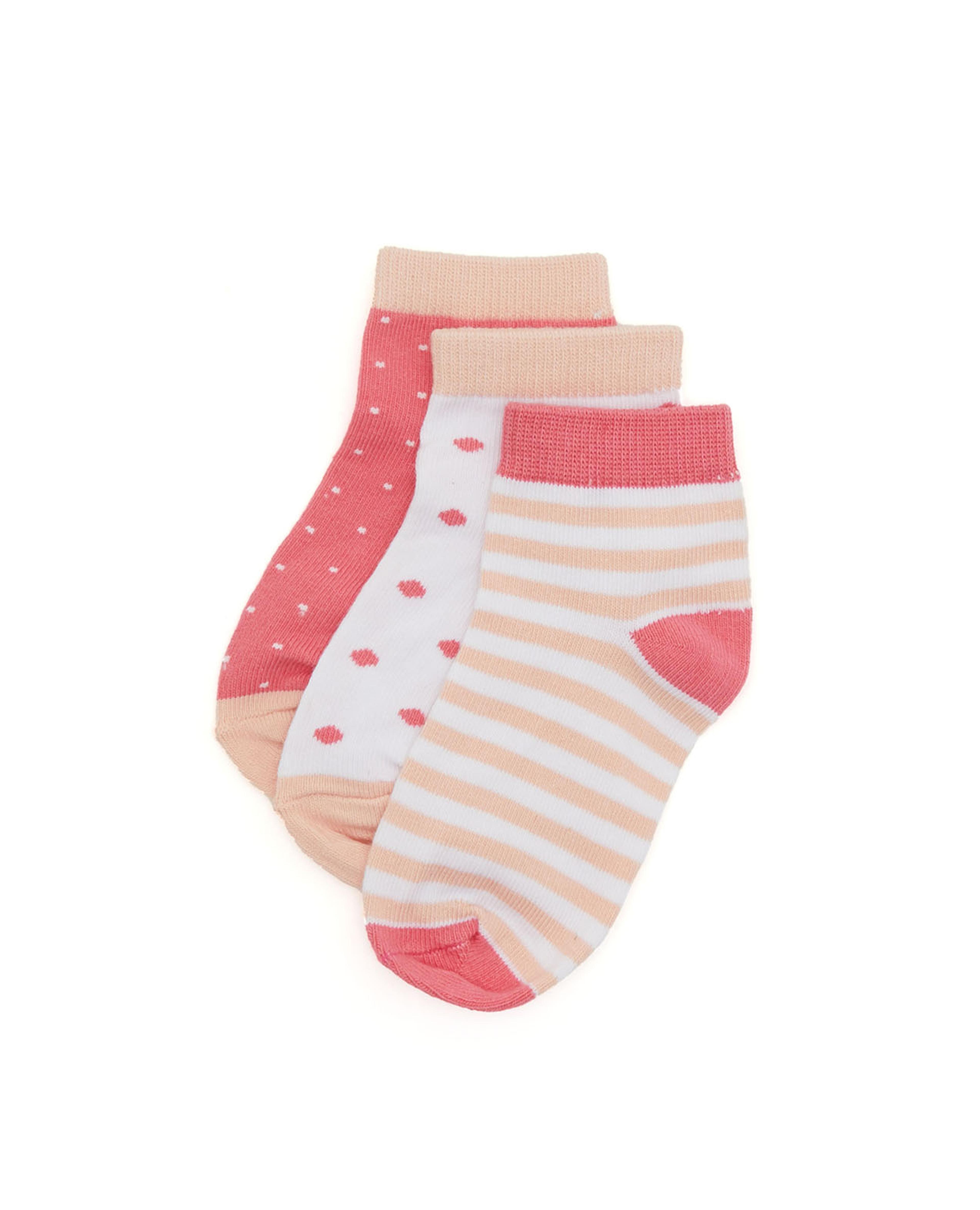 Pack of 3 Printed Ankle Socks