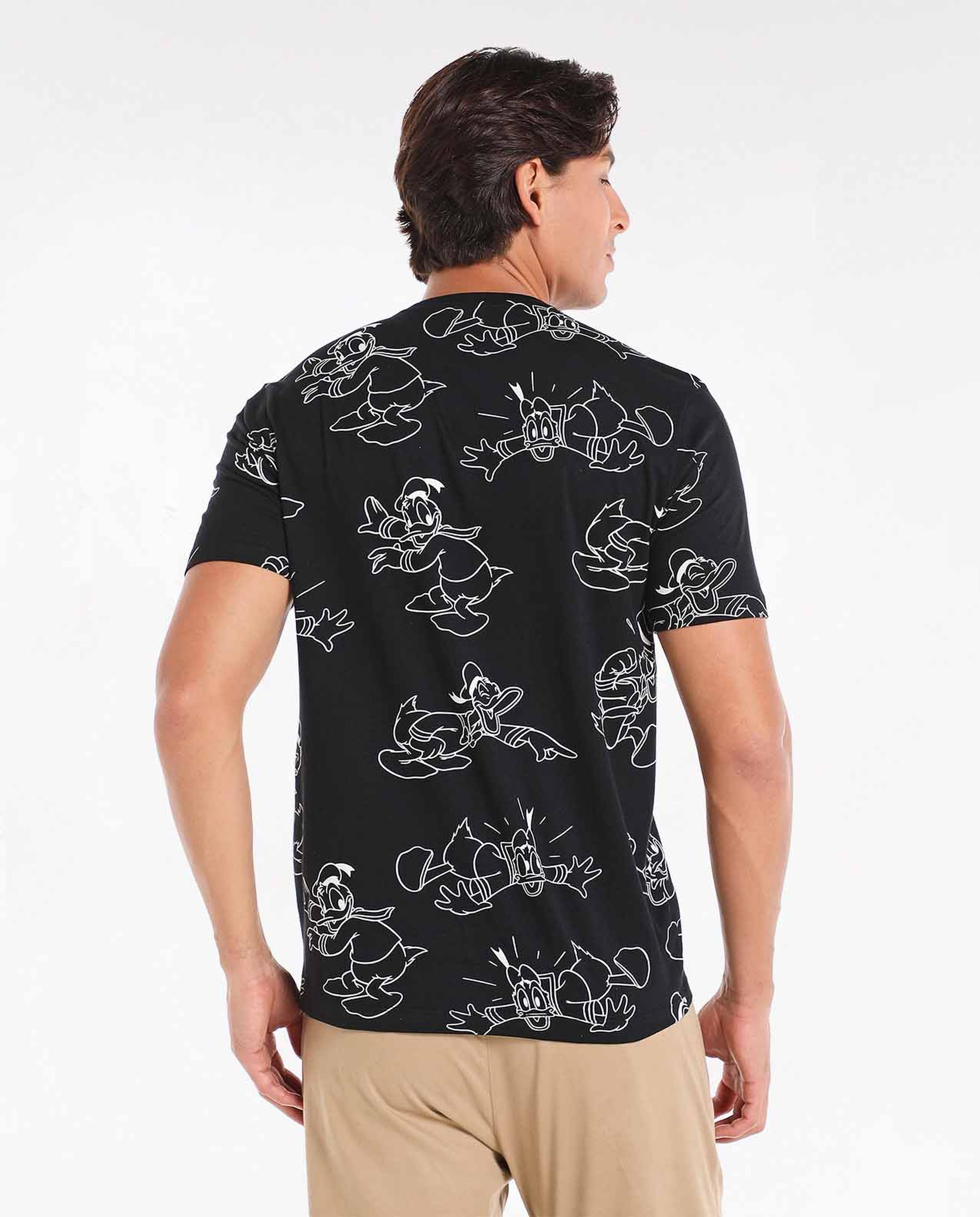 Printed T-Shirt with Crew Neck and Short Sleeves