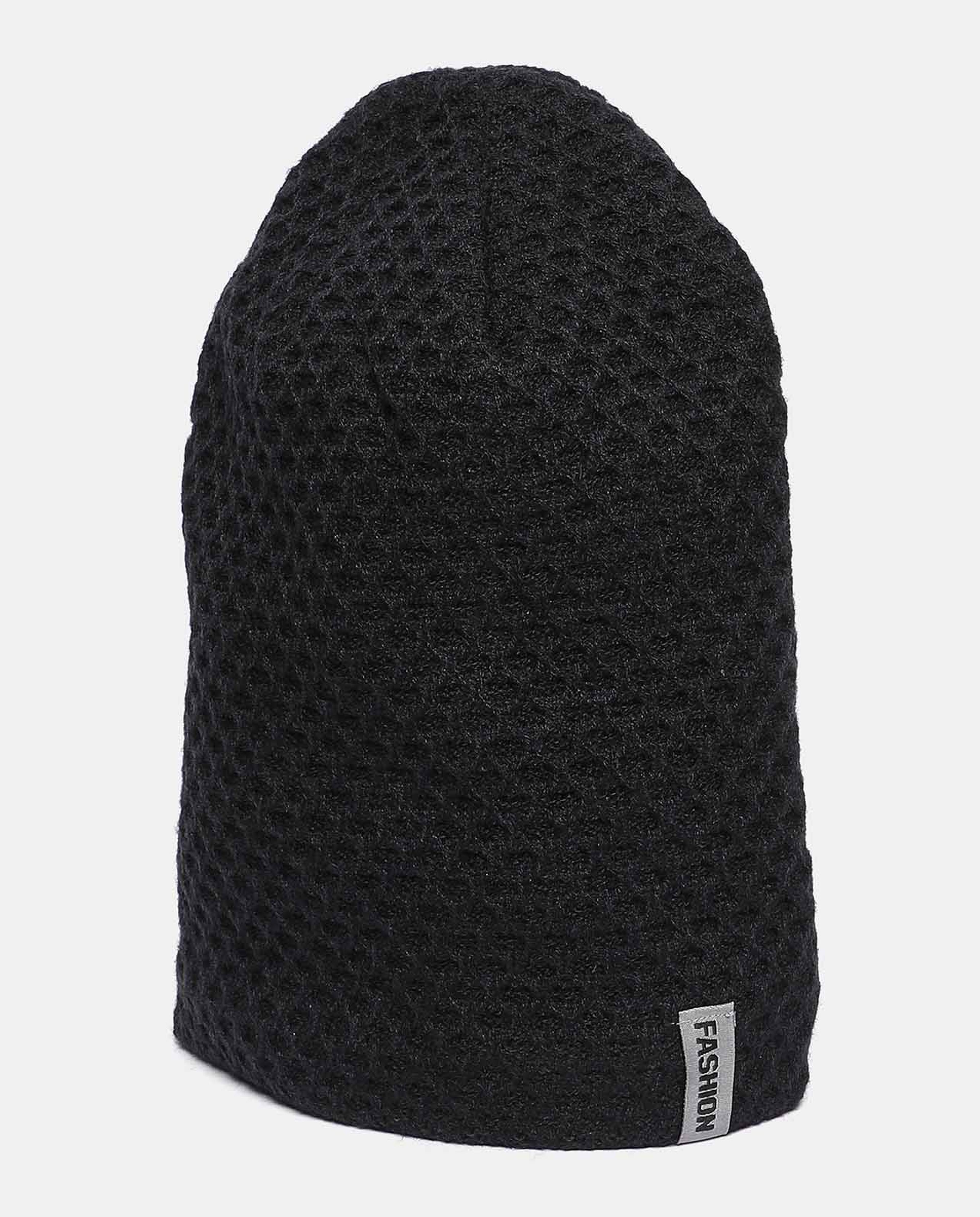 Self Design Knitted Beanie Cap