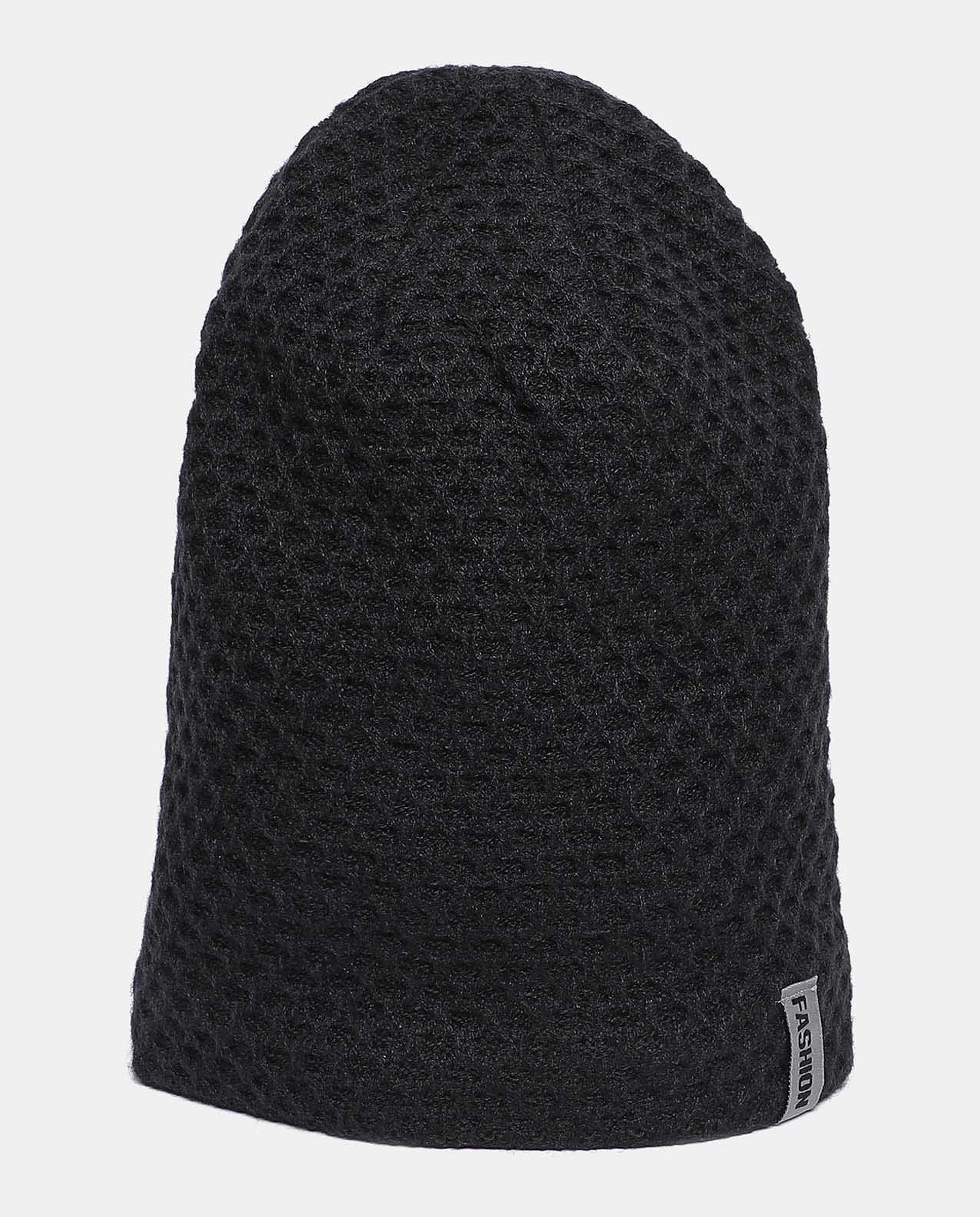 Self Design Knitted Beanie Cap