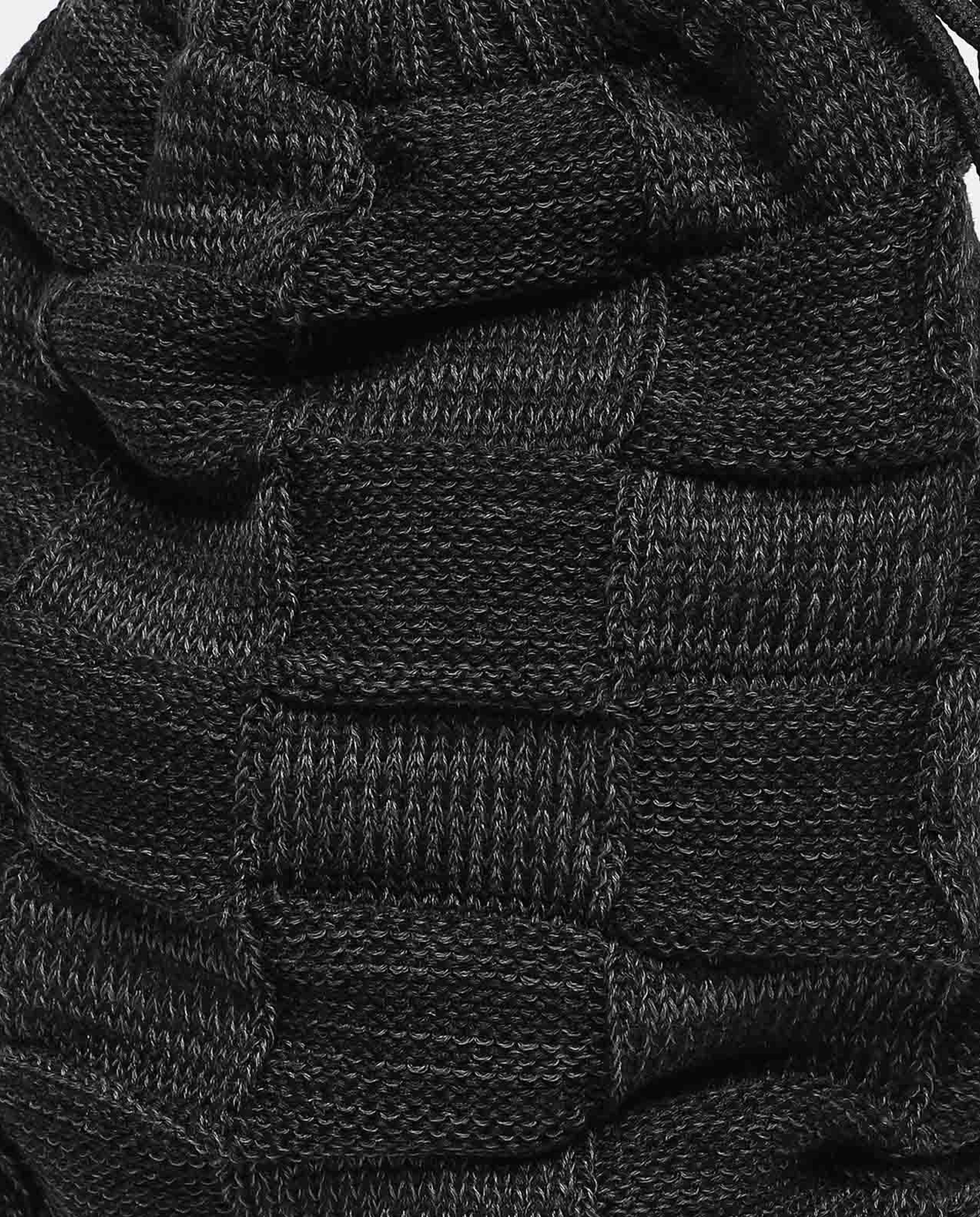 Self Design Knitted Beanie Cap