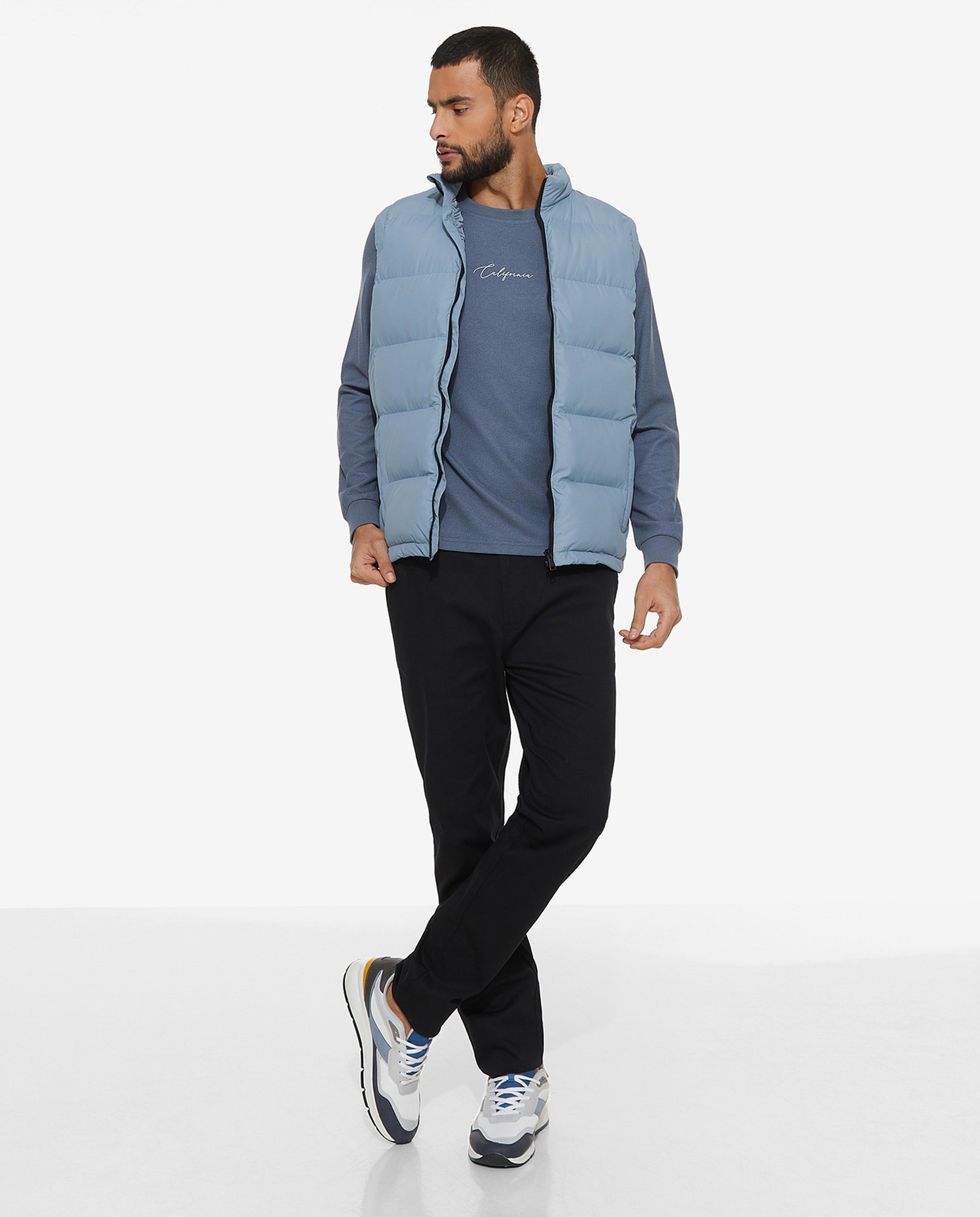 Solid Trousers with Button Closure