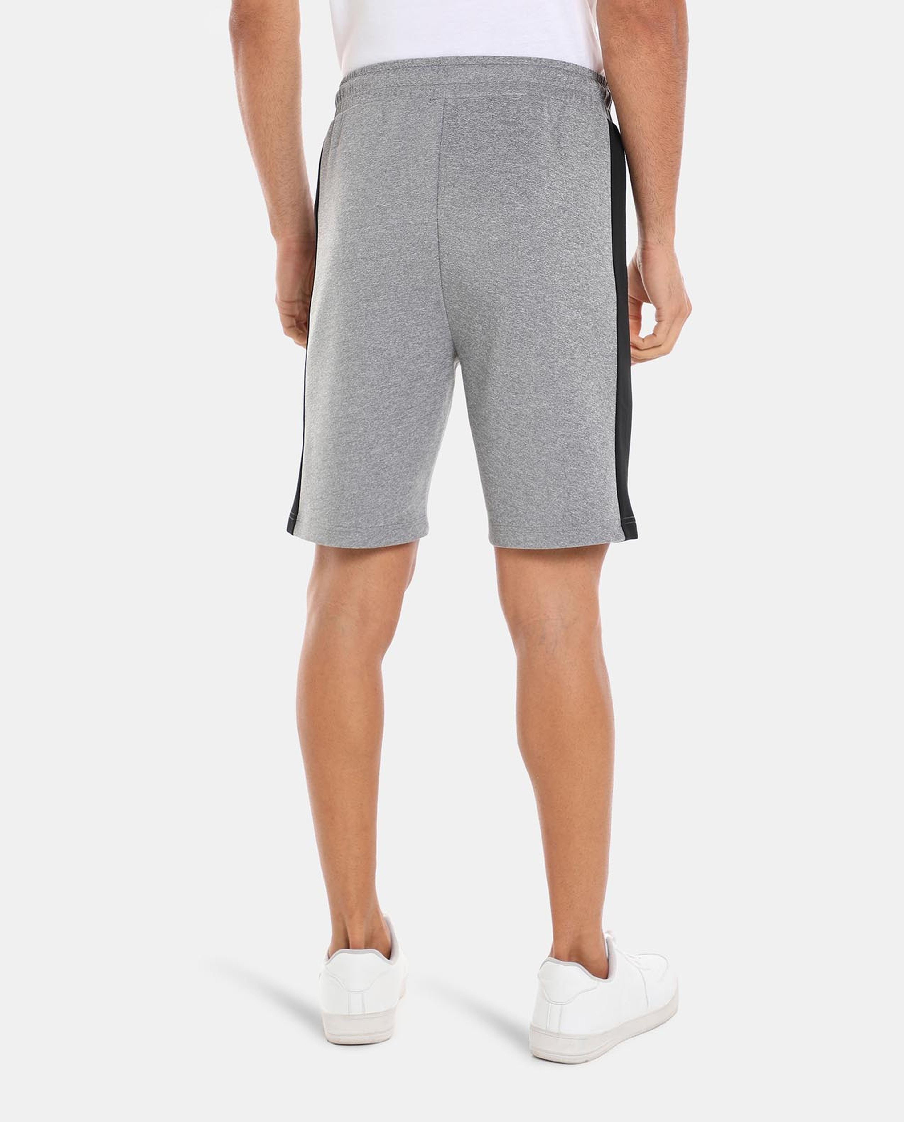 R&B Grey Regular Fit Casual Shorts