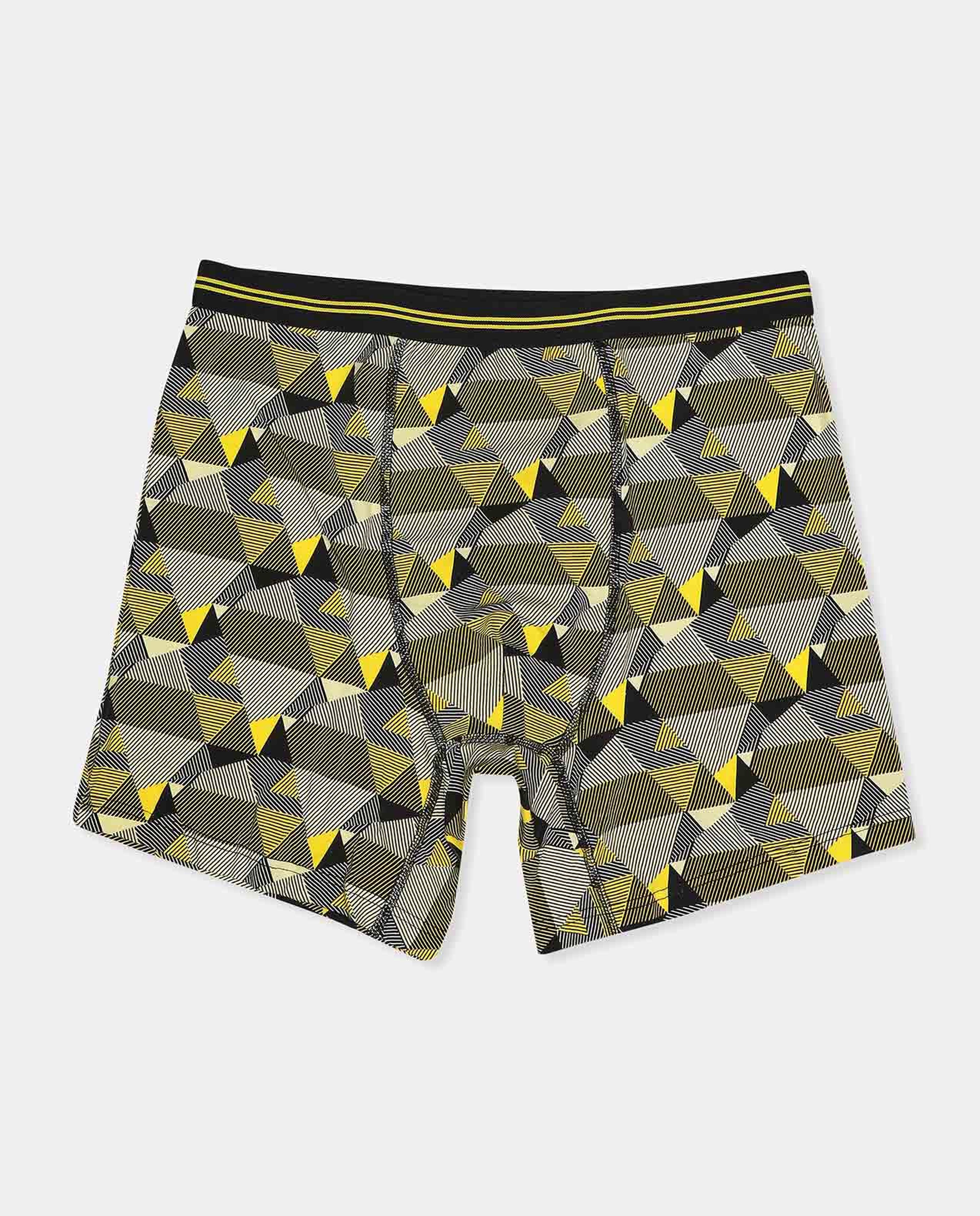 Geometric Printed Long Boxers