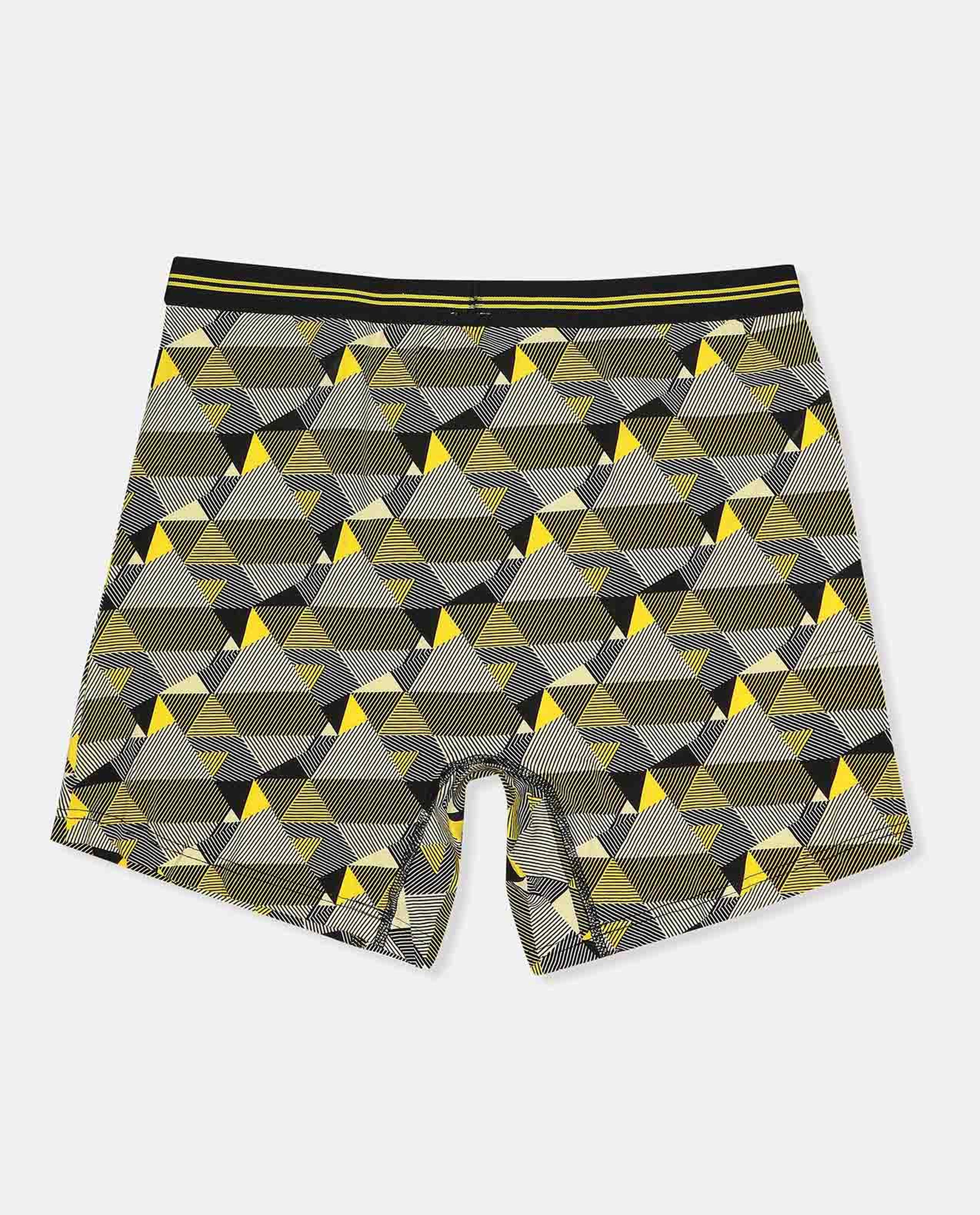 Geometric Printed Long Boxers