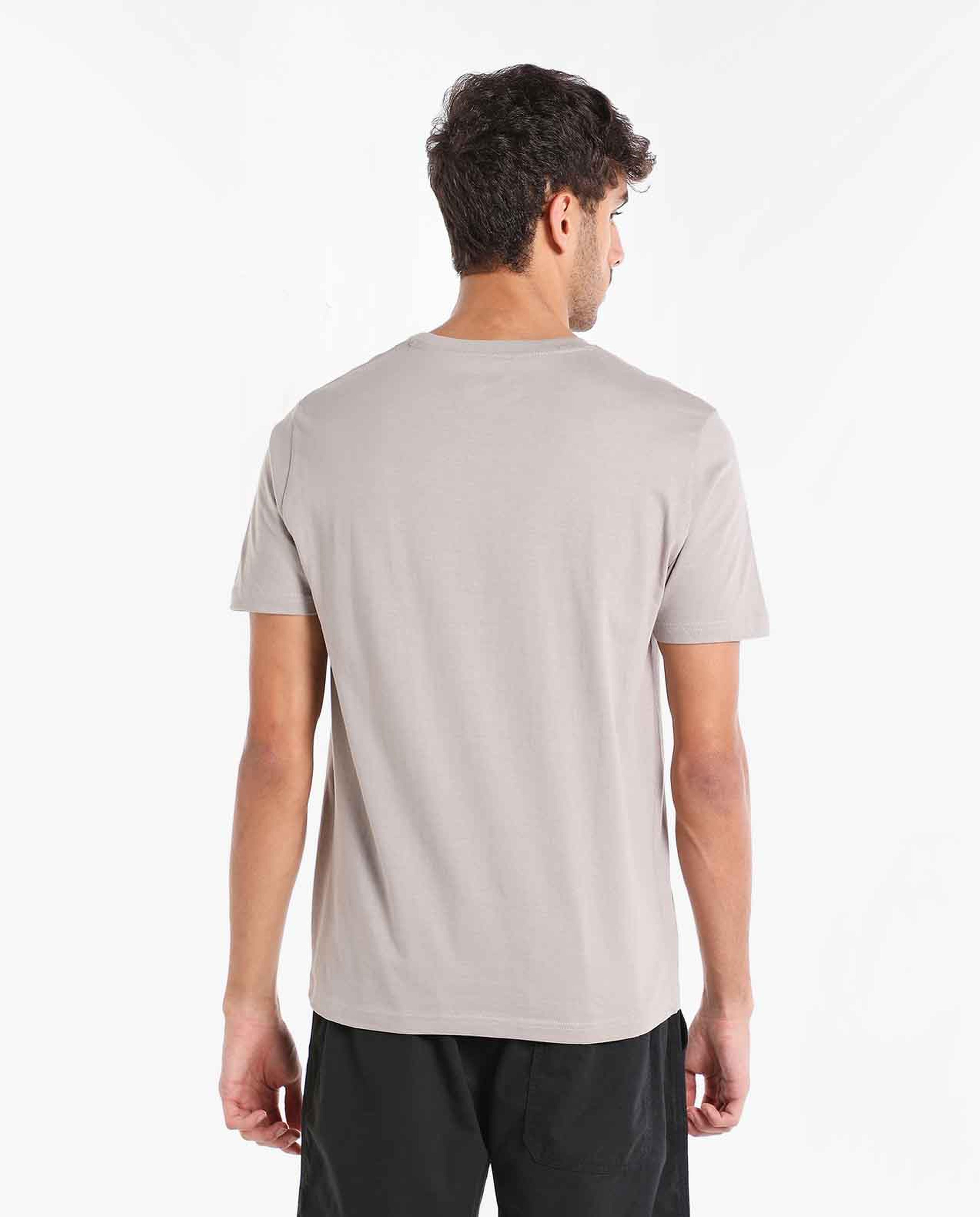 Striped T-Shirt with Round Neck and Short Sleeves