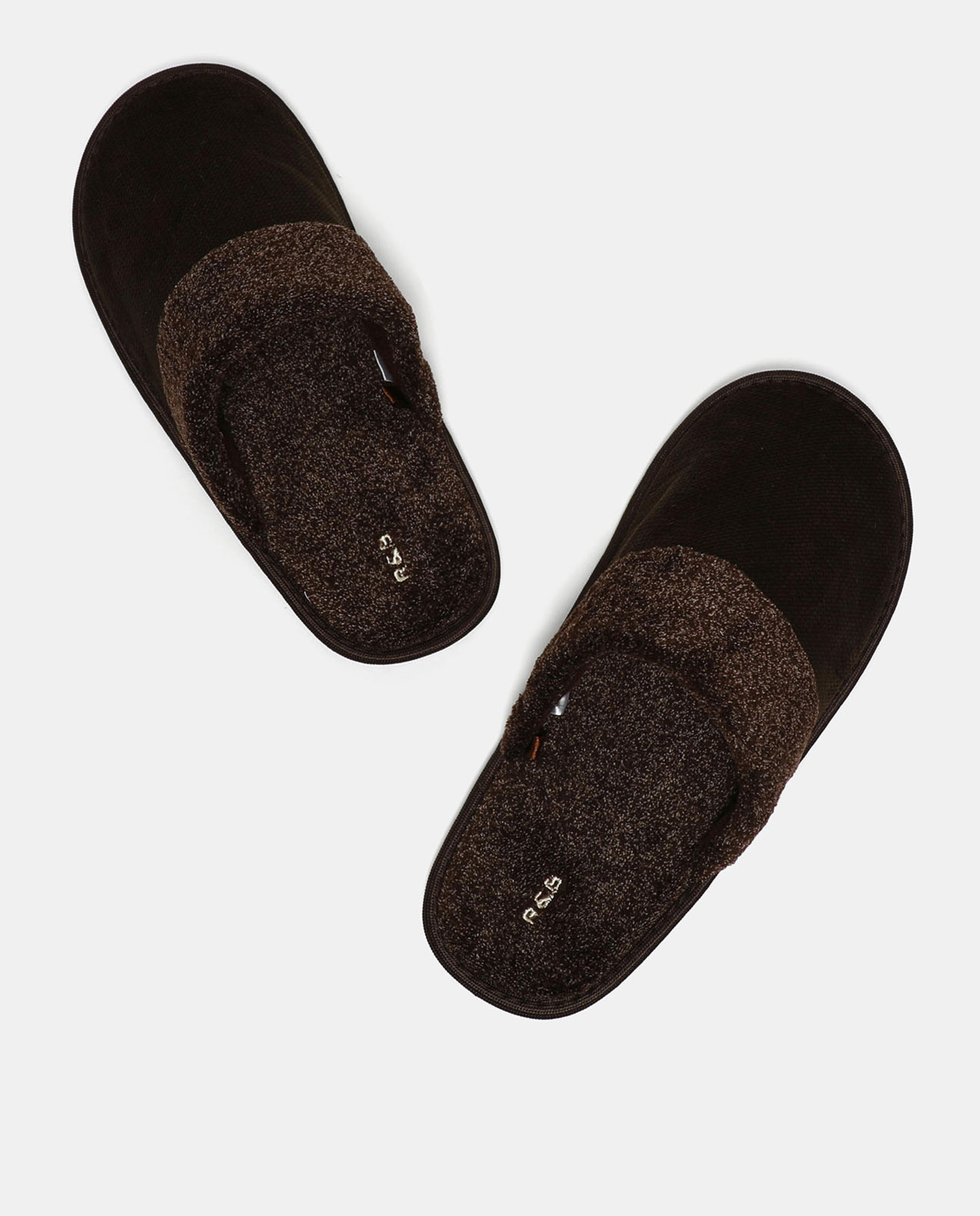 Solid Open Toe Indoor Slippers