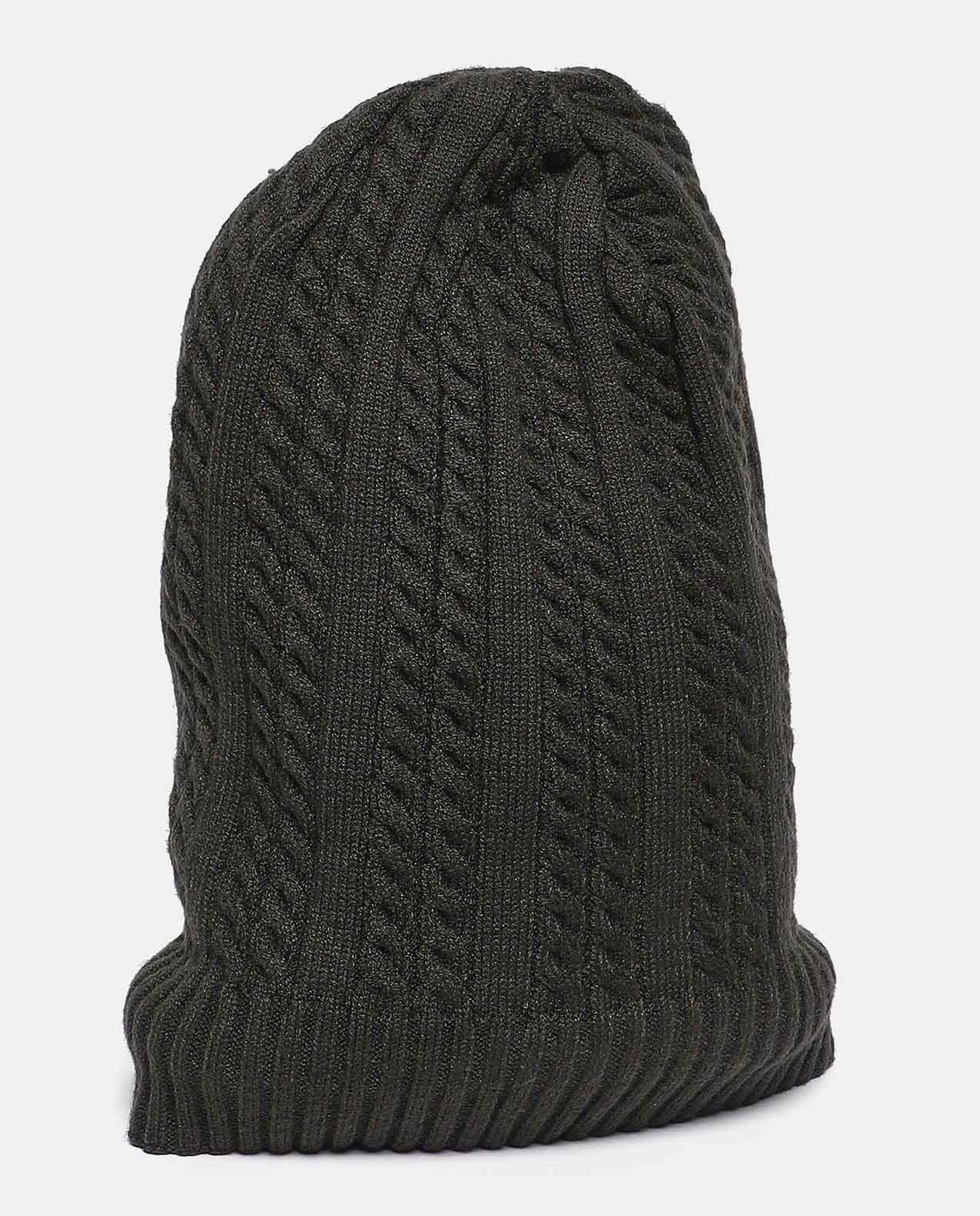 Self Design Knitted Beanie Cap
