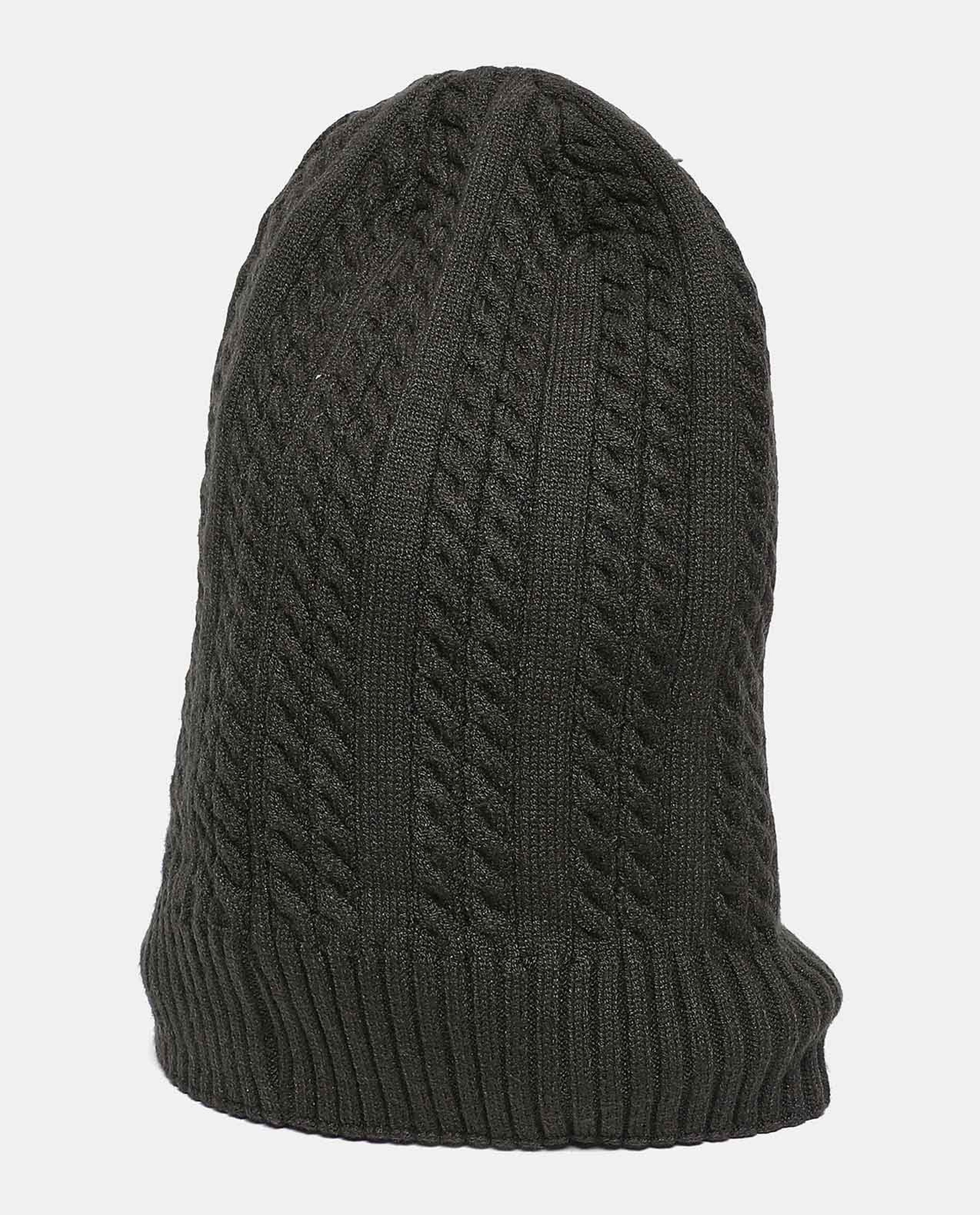 Self Design Knitted Beanie Cap